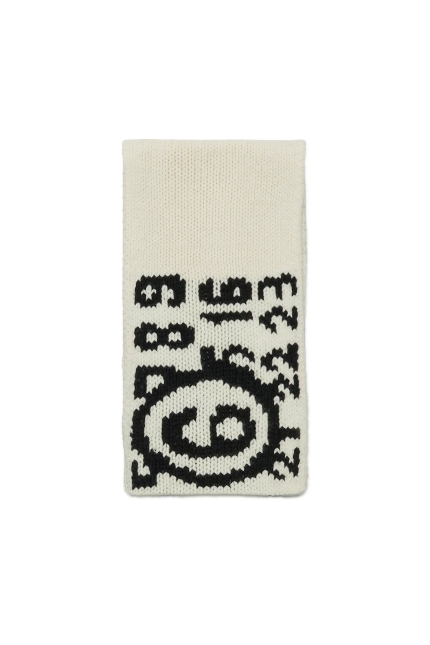 MM6 Margiela Sciarpa panna in maglia misto lana