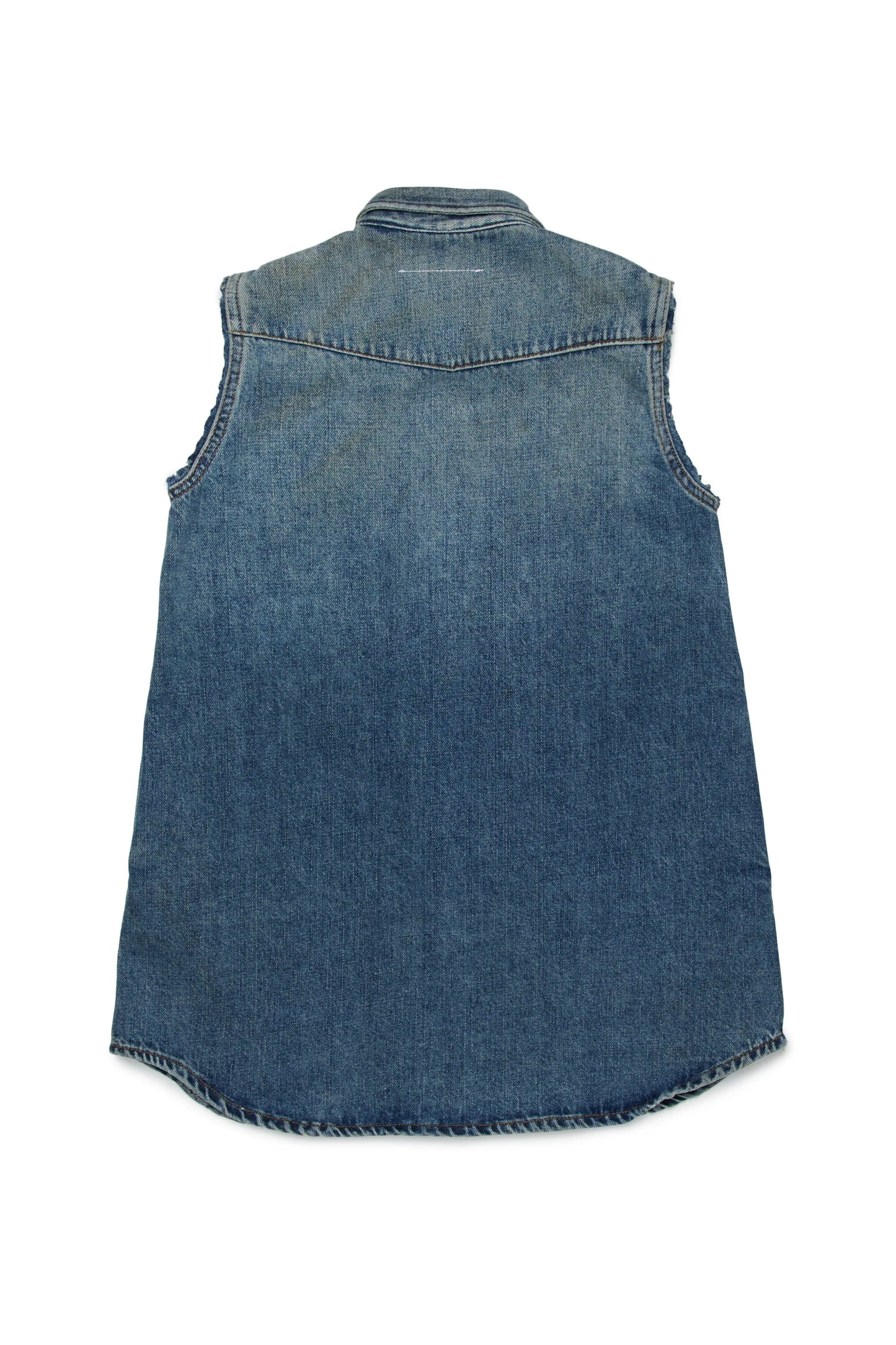 MM6 Abito corto in denim stampato