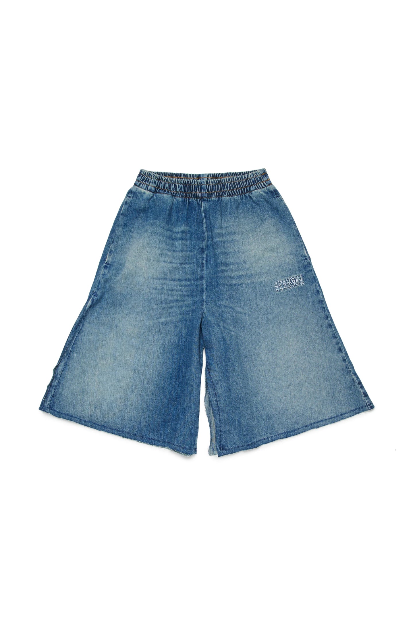 MM6 Bermuda in denim con logo sul fianco