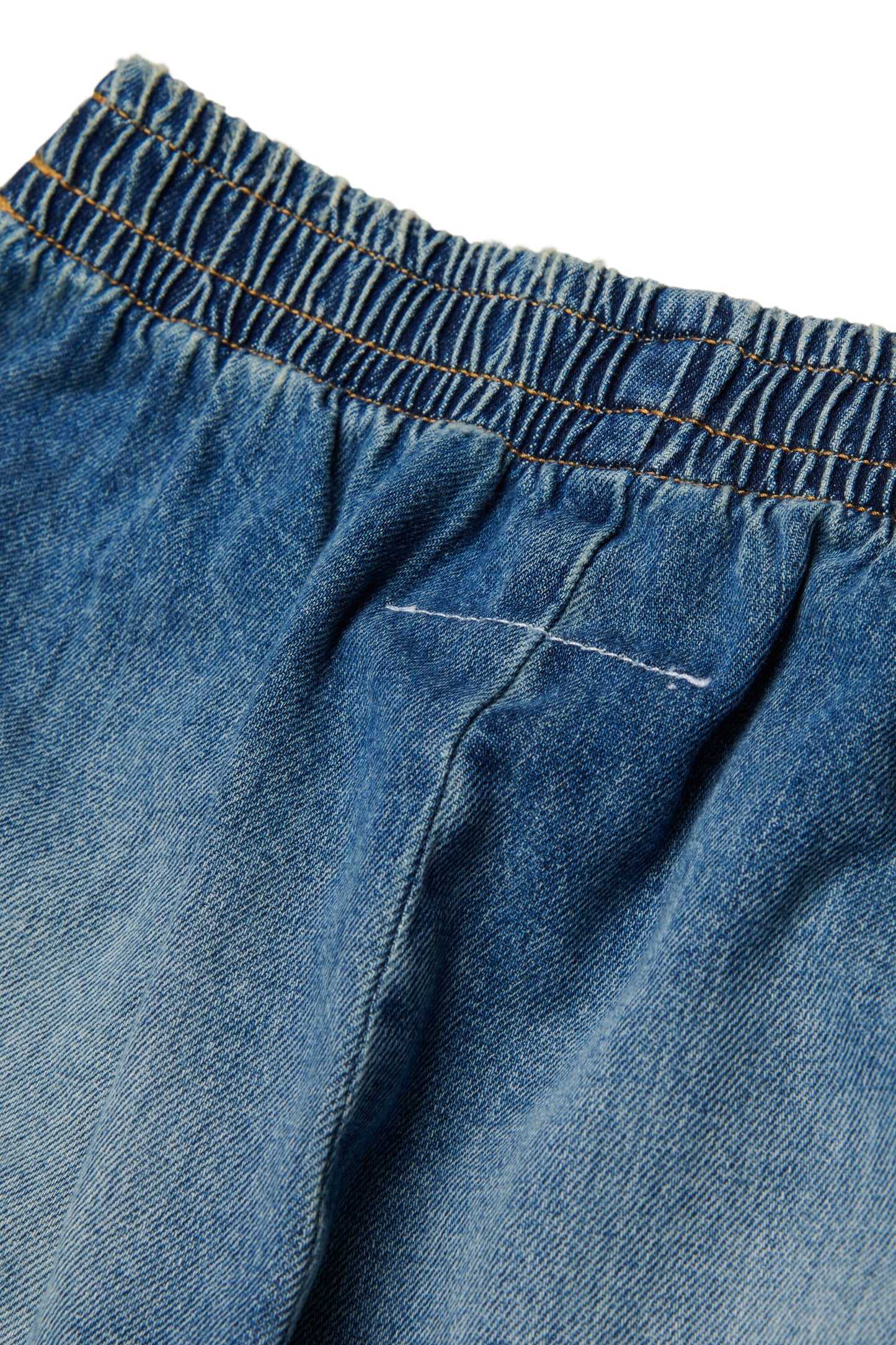 MM6 Bermuda in denim con logo sul fianco