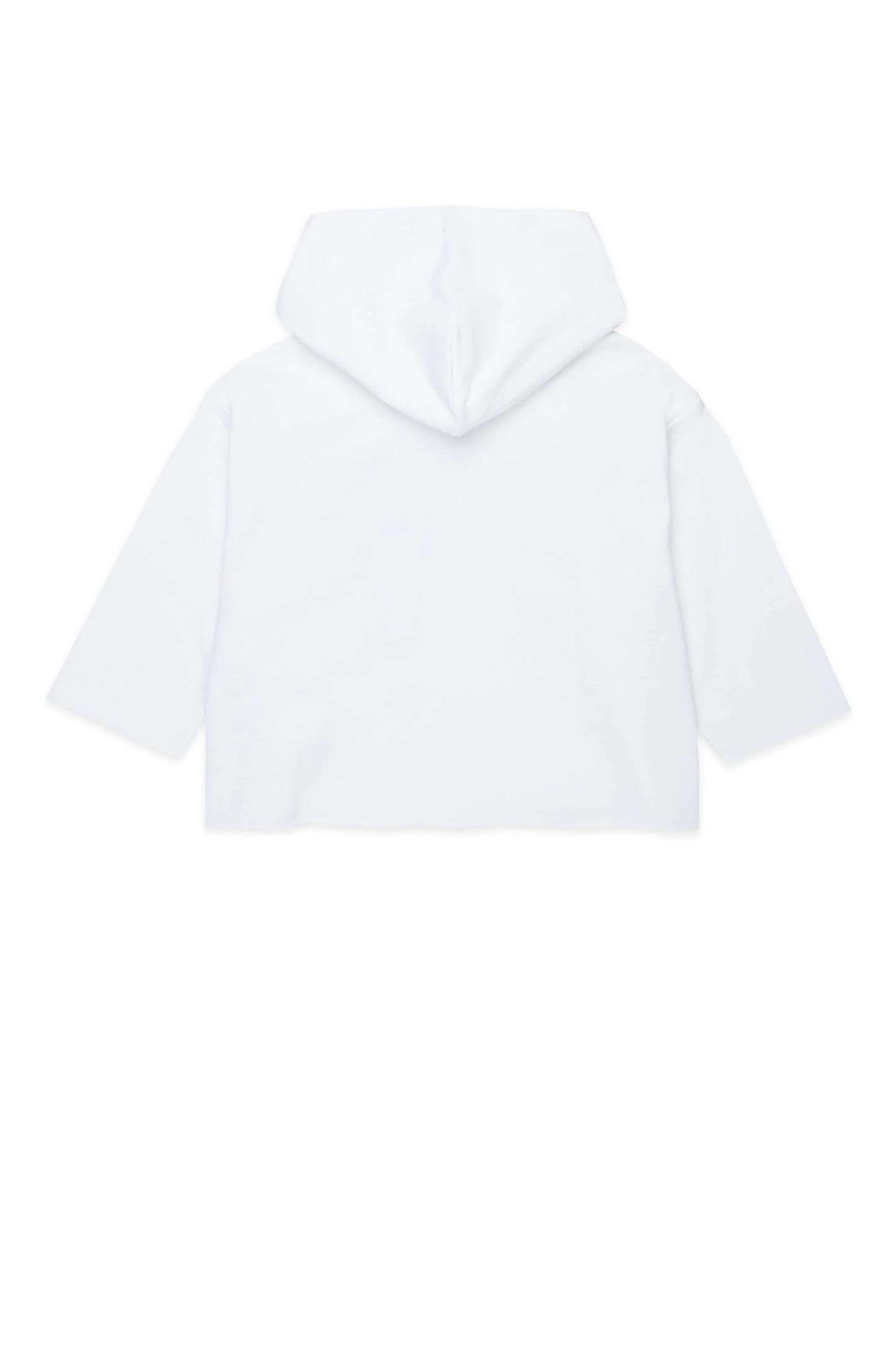 MM6 Felpa hoodie bianca con logo