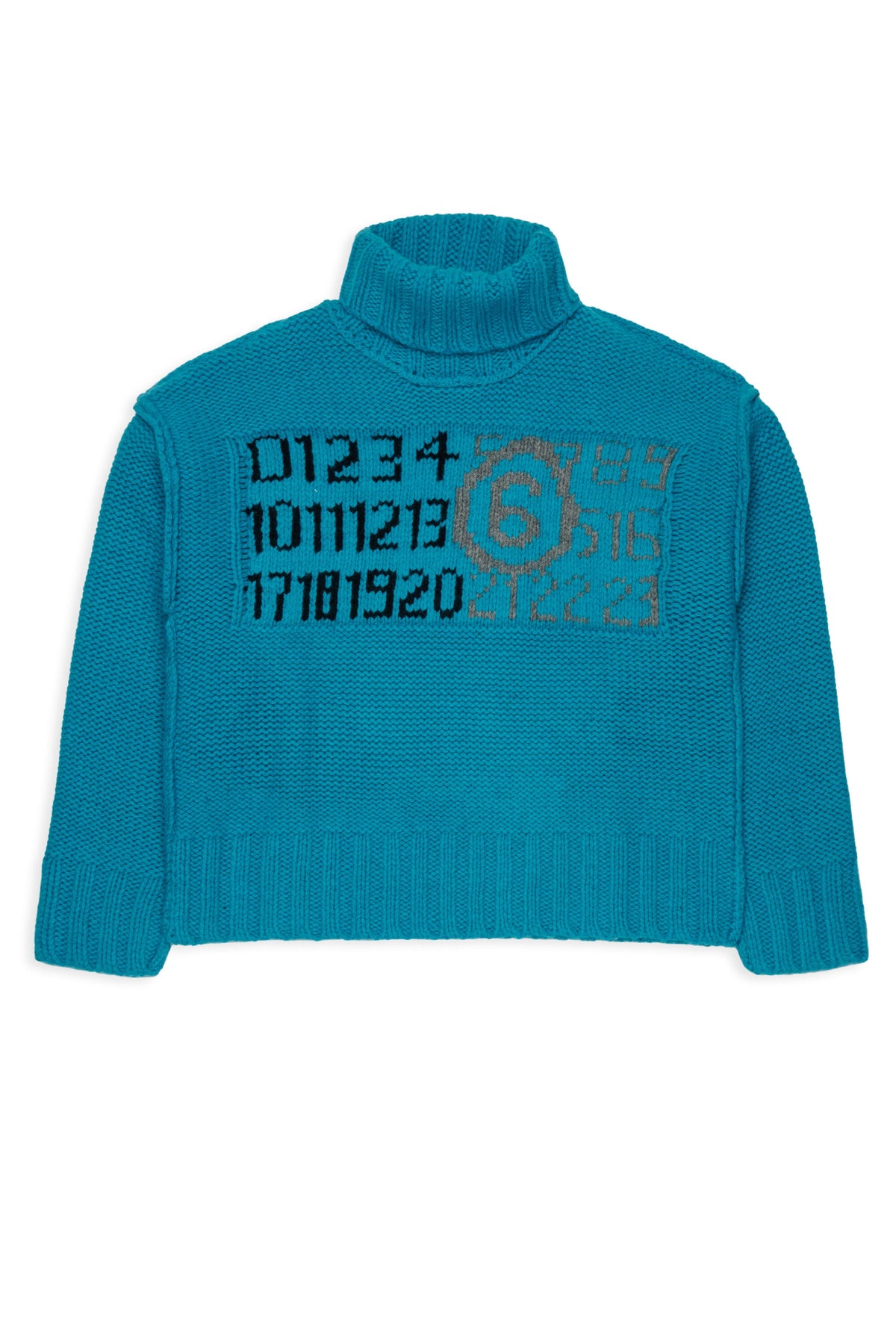 MM6 for Kids Dolcevita turchese con logo numerico