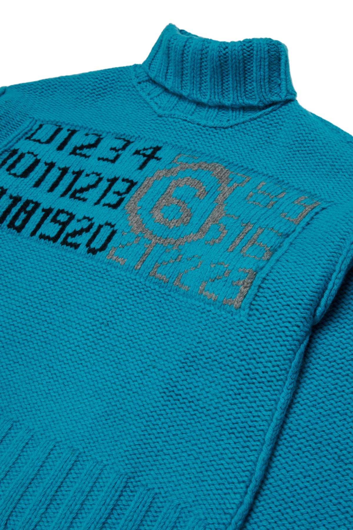 MM6 for Kids Dolcevita turchese con logo numerico