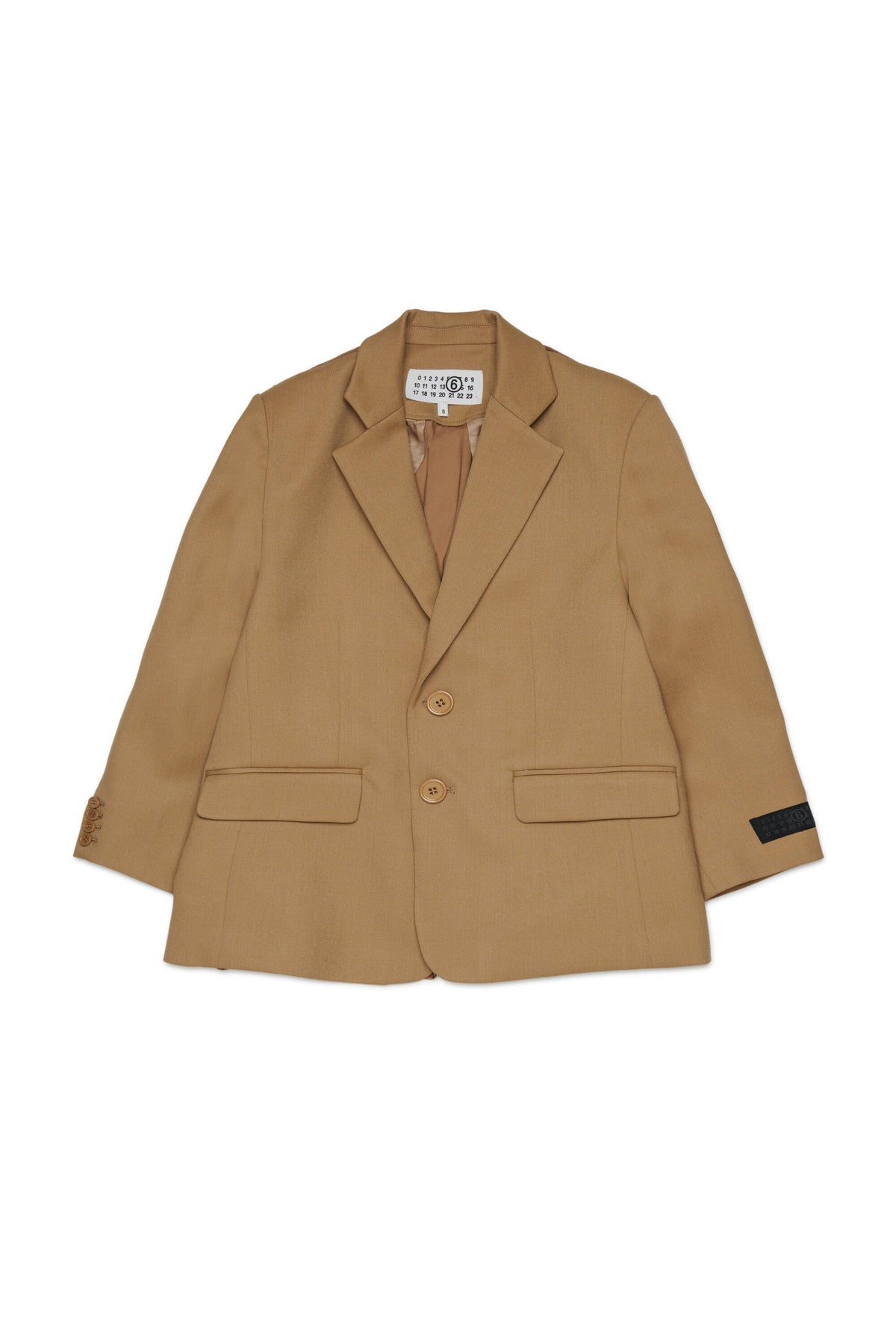 MM6 for Kids Blazer cammello con logo