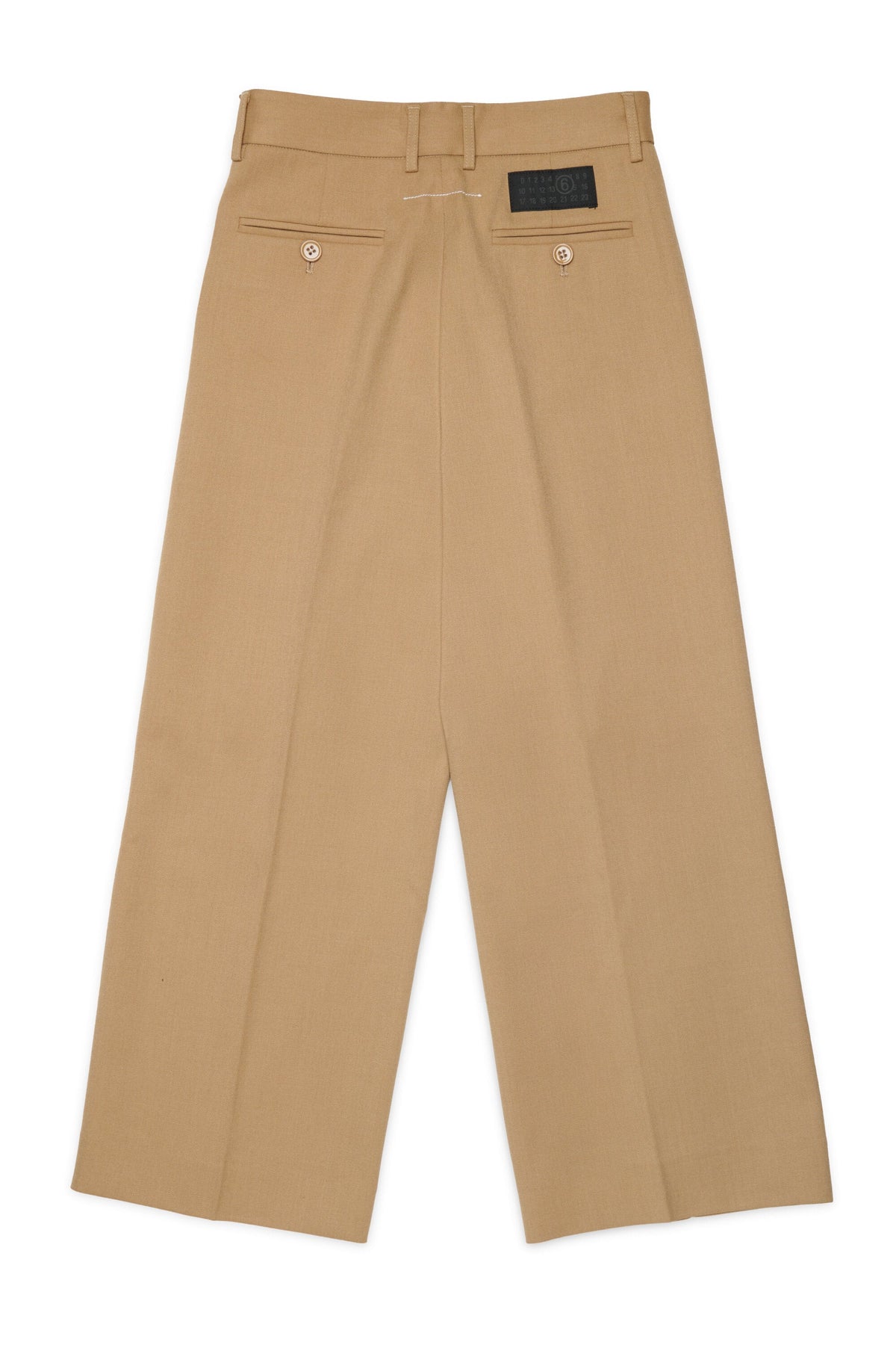 MM6 for Kids Pantalone formale cammello con logo