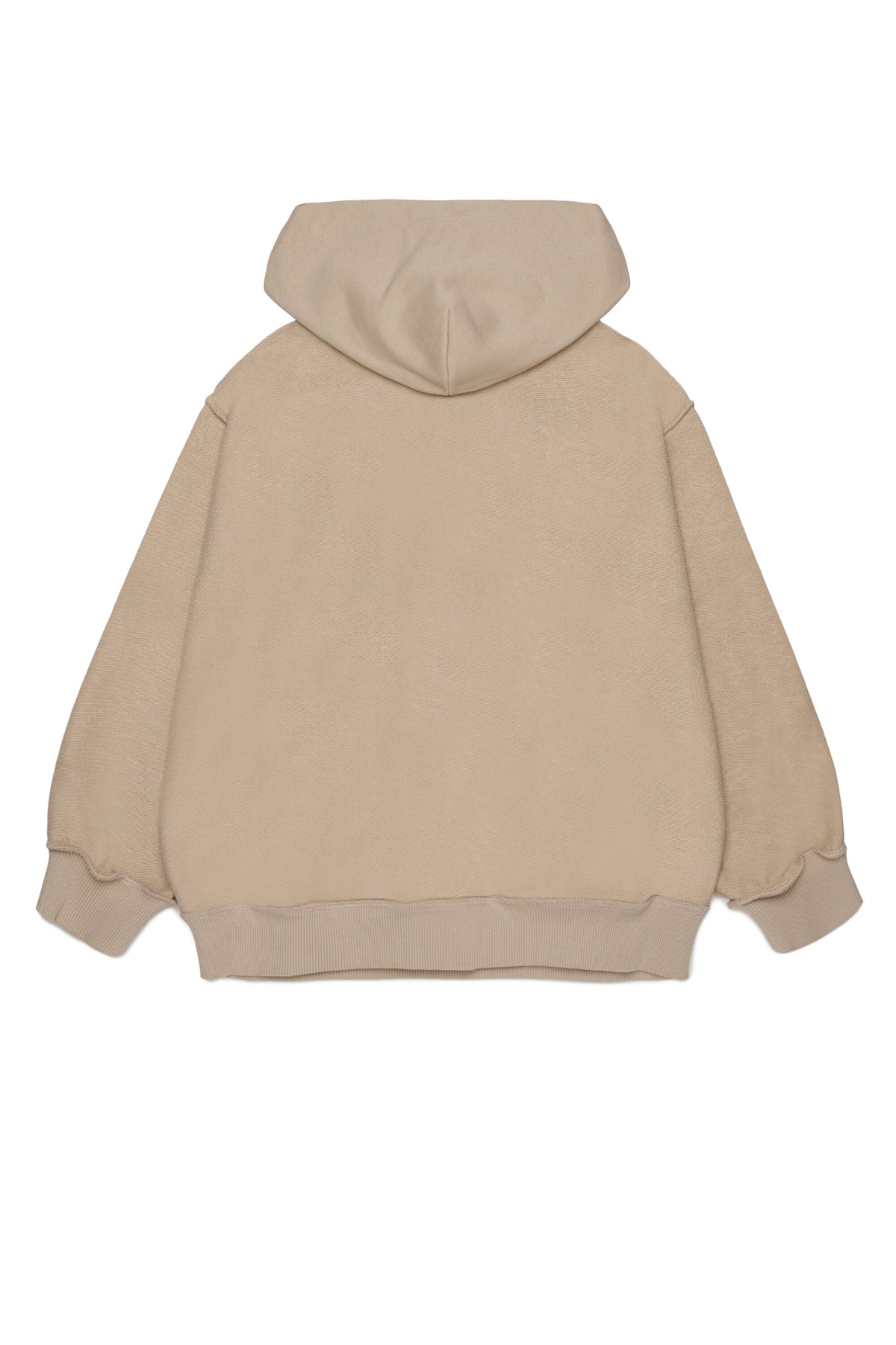 MM6 for Kids Felpa miele oversize con zip e cappuccio