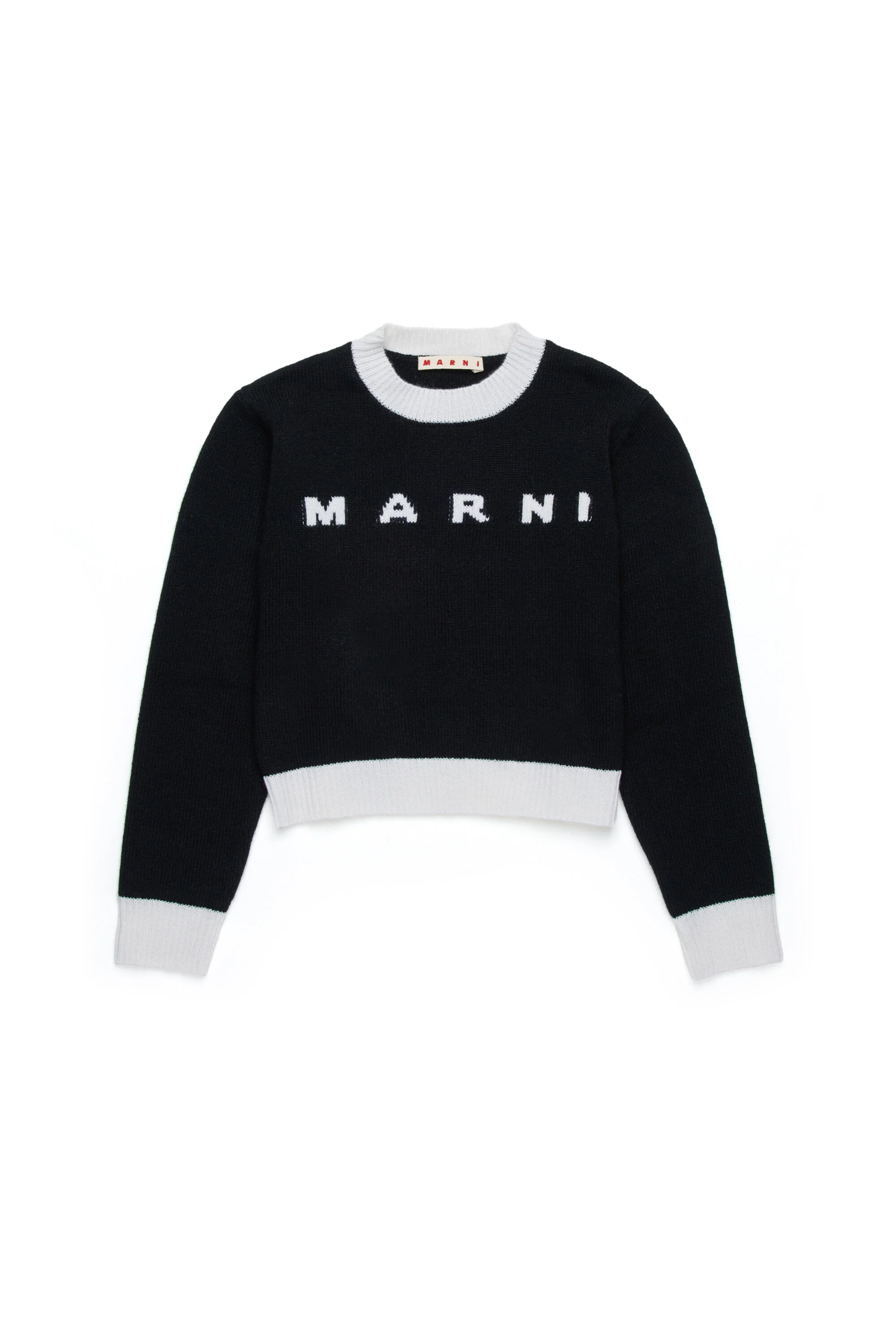 Marni maglia nera cropped