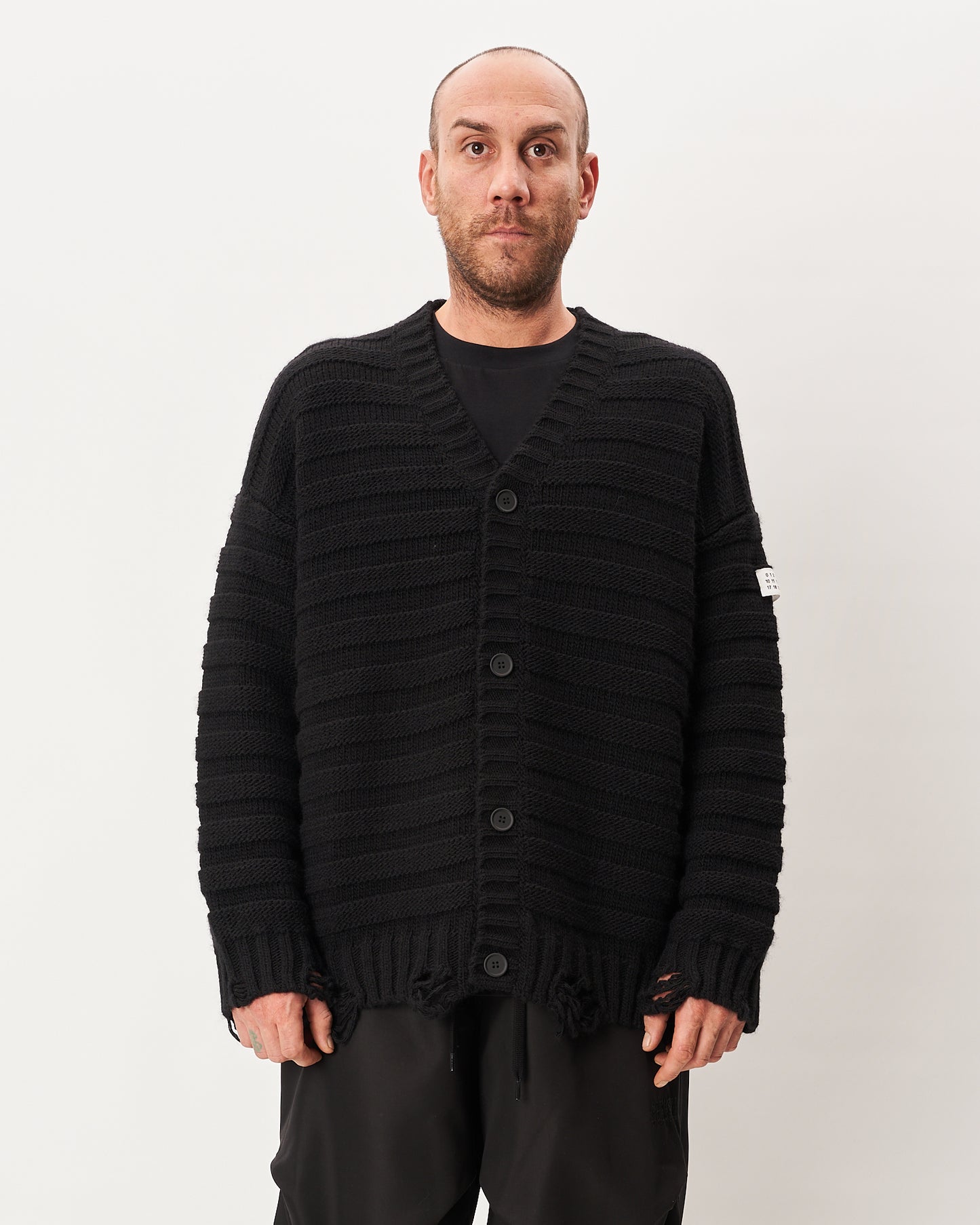 MM6 Margiela cardigan nero