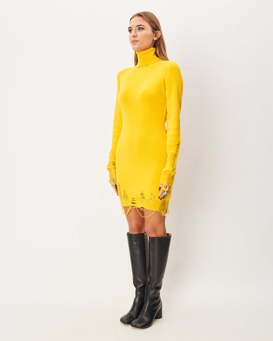 MM6 Margiela abito giallo in tricot