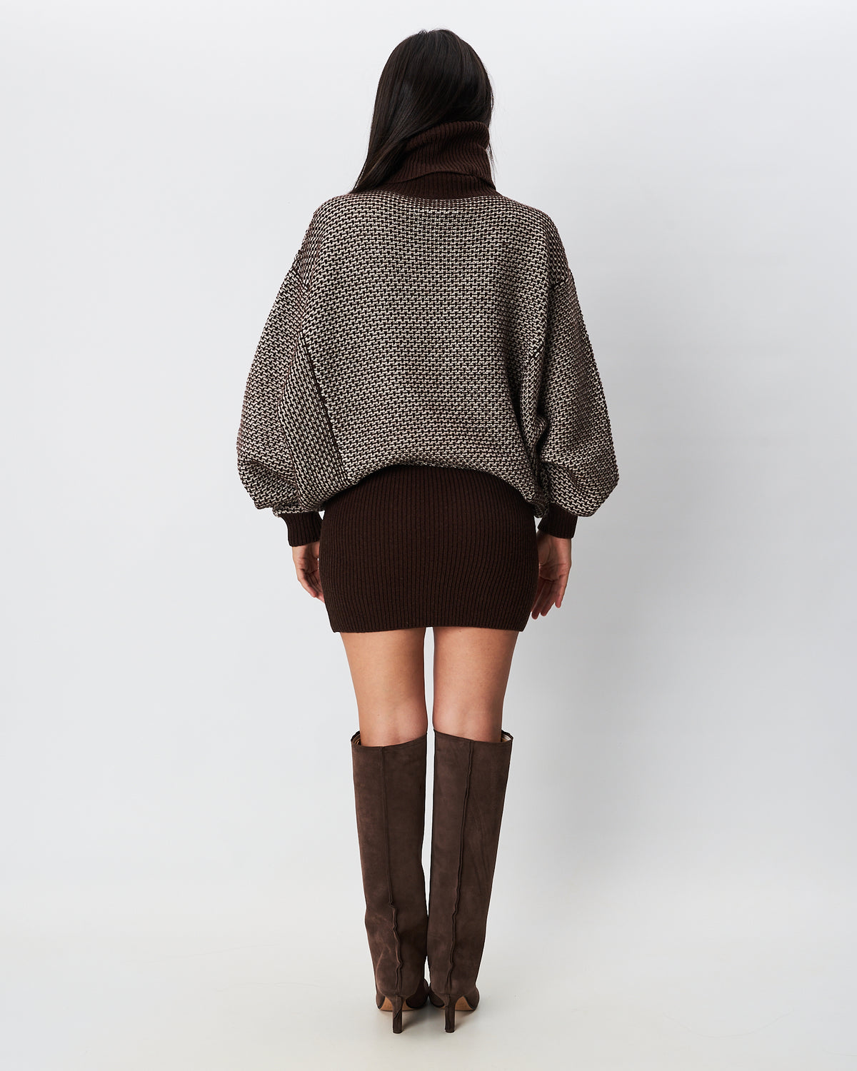MM6 Margiela abito in maglia intarsiato
