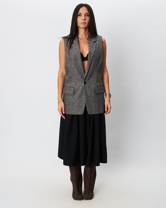 MM6 Margiela gilet spinato grigio