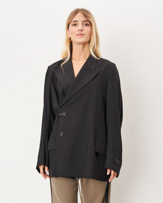 MM6 Margiela blazer doppio petto con doppia allacciatura