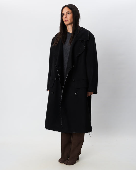 MM6 Margiela cappotto nero over