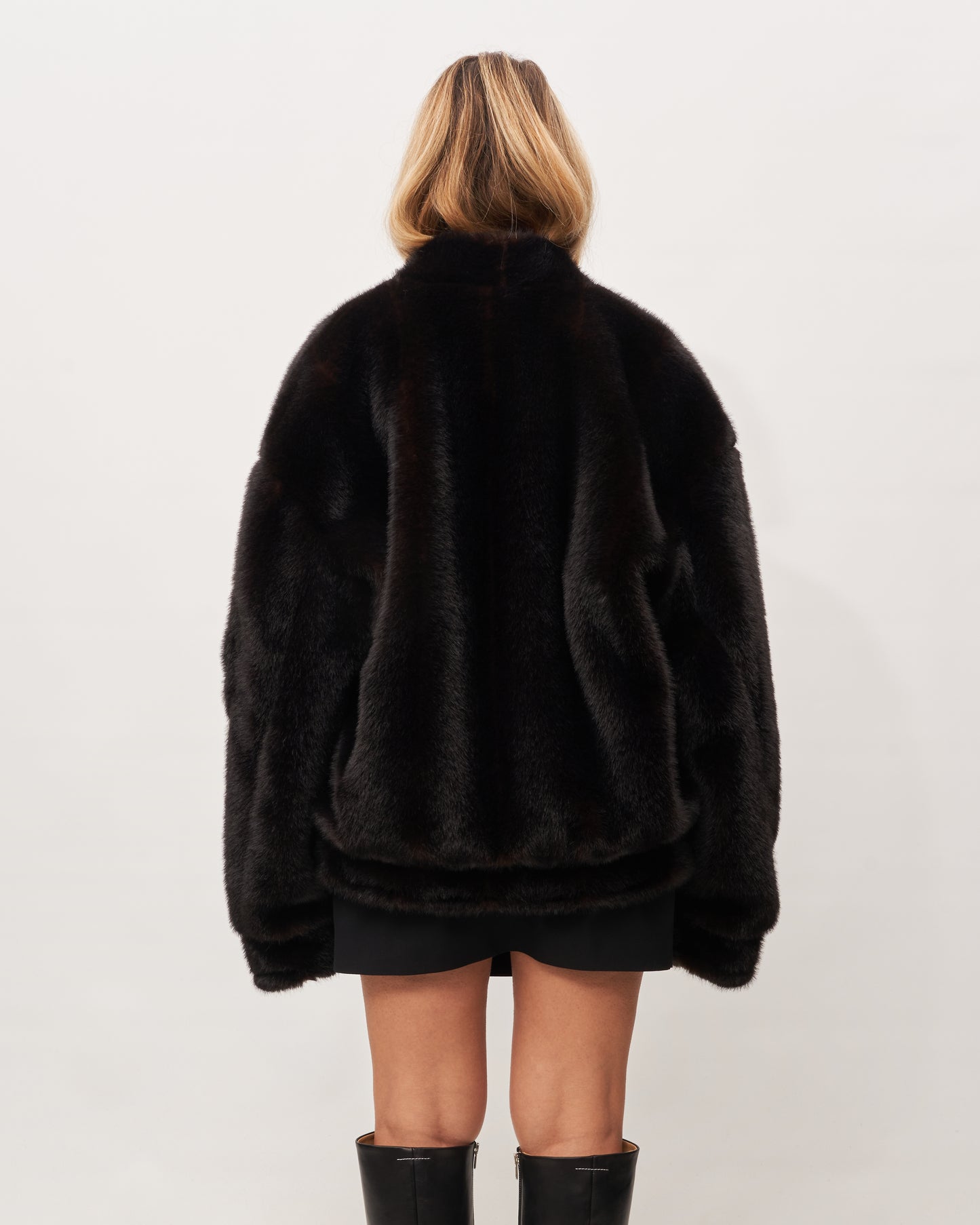 MM6 Margiela pelliccia fake cacao