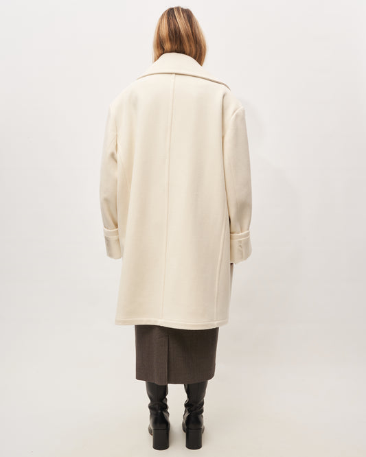 MM6 Margiela cappotto latte over