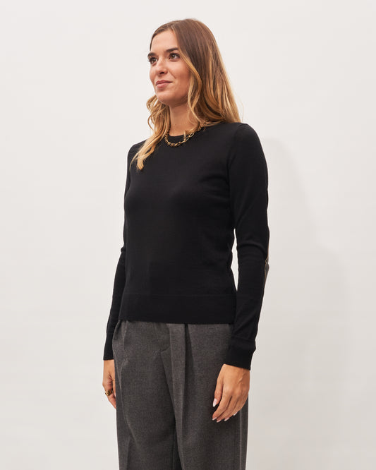 MM6 Margiela maglia nera girocollo