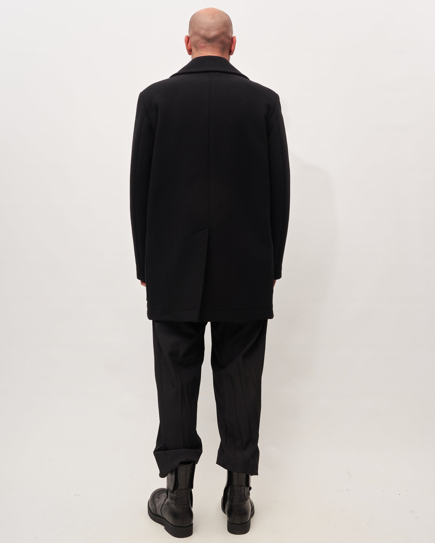 MM6 Margiela black pea coat