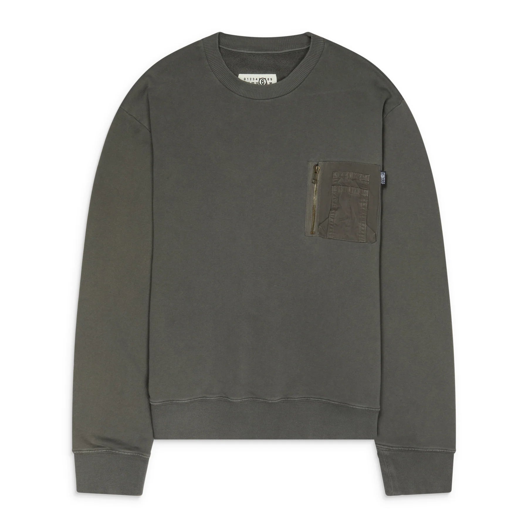 MM6 Margiela crewneck grey front view