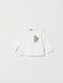 MOSCHINO T-shirt bianca a maniche lunghe con Teddy Bear
