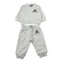 MOSCHINO Tuta bianca in felpa con Teddy Bear
