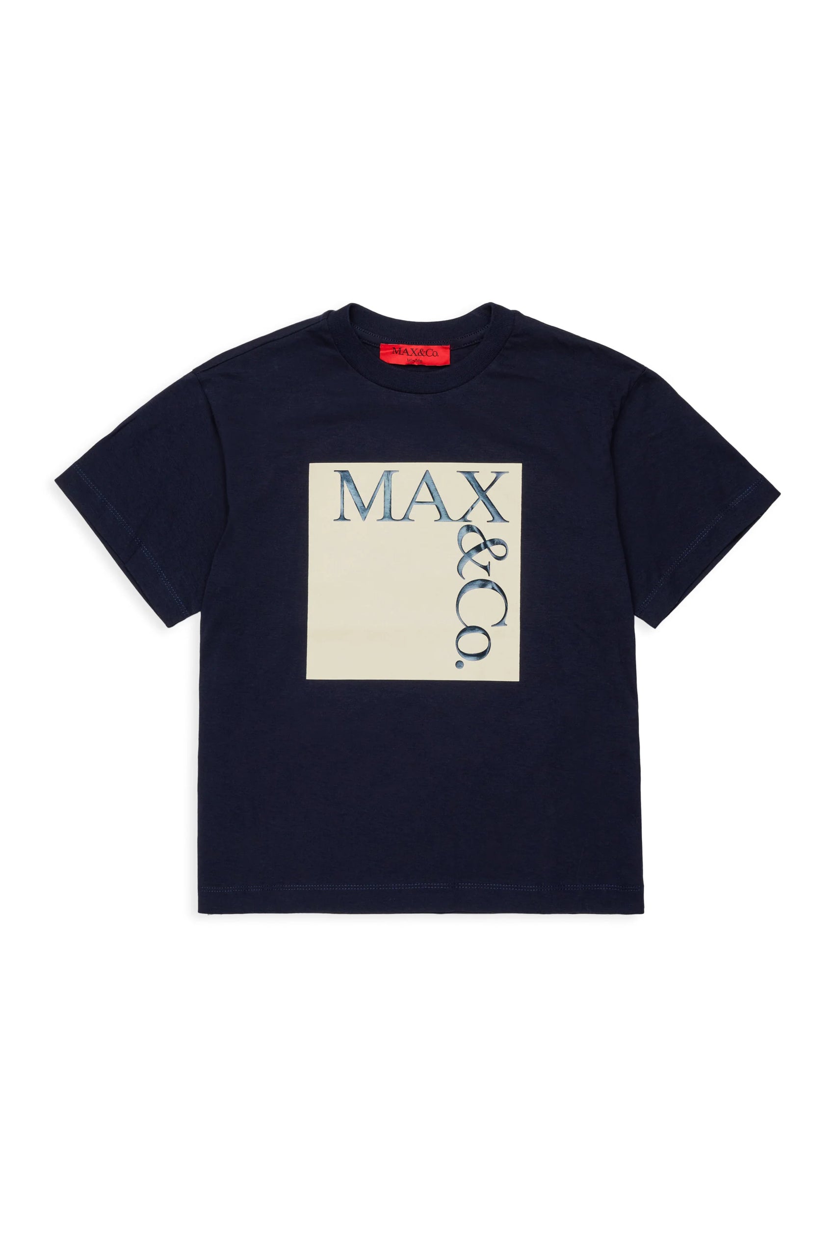 MAX&Co. T-shirt Icona con logo blu