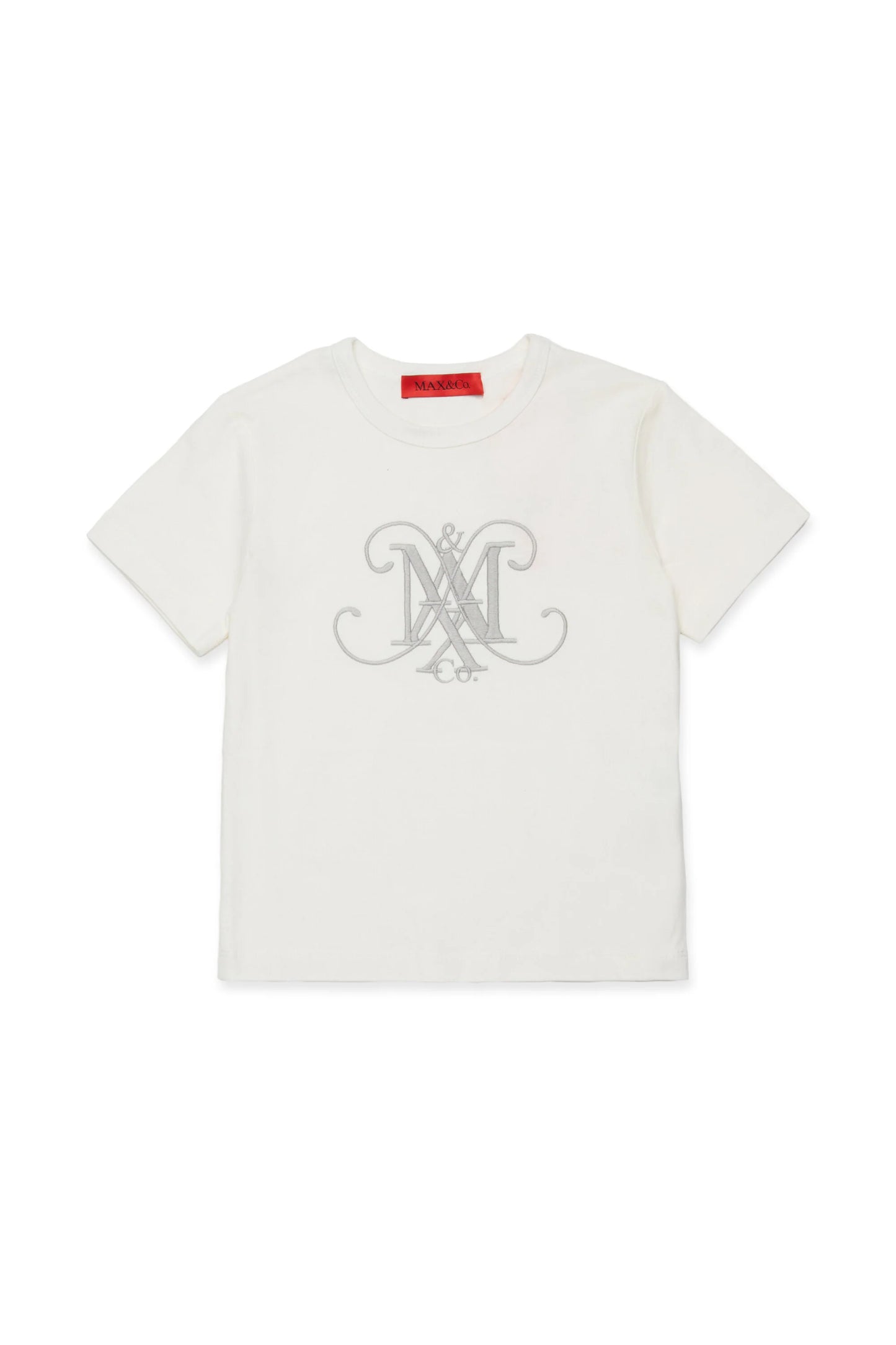 MAX&Co. T-shirt in jersey con maxi stemma