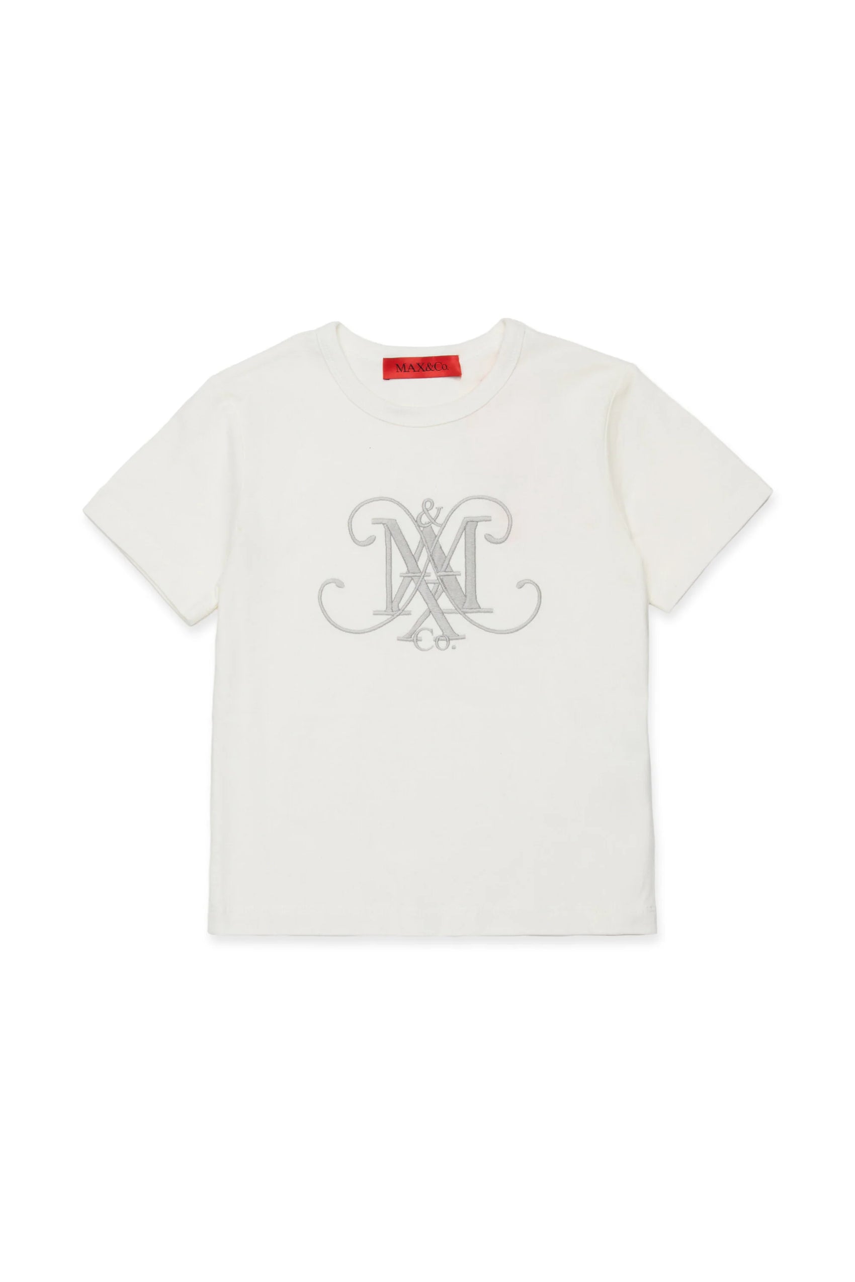 MAX&Co. T-shirt in jersey con maxi stemma