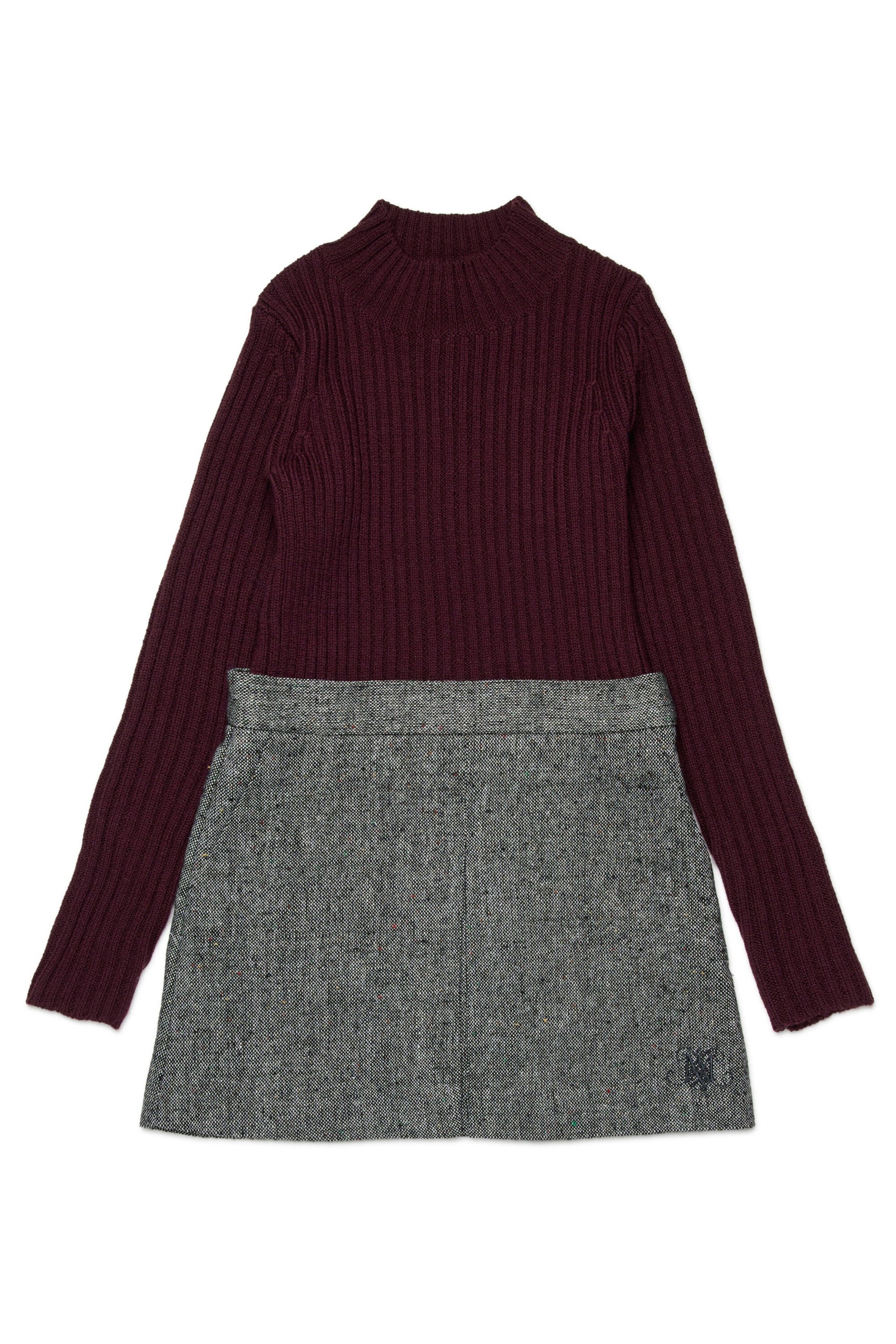 MAX&Co. Abito mini in maglia e tweed