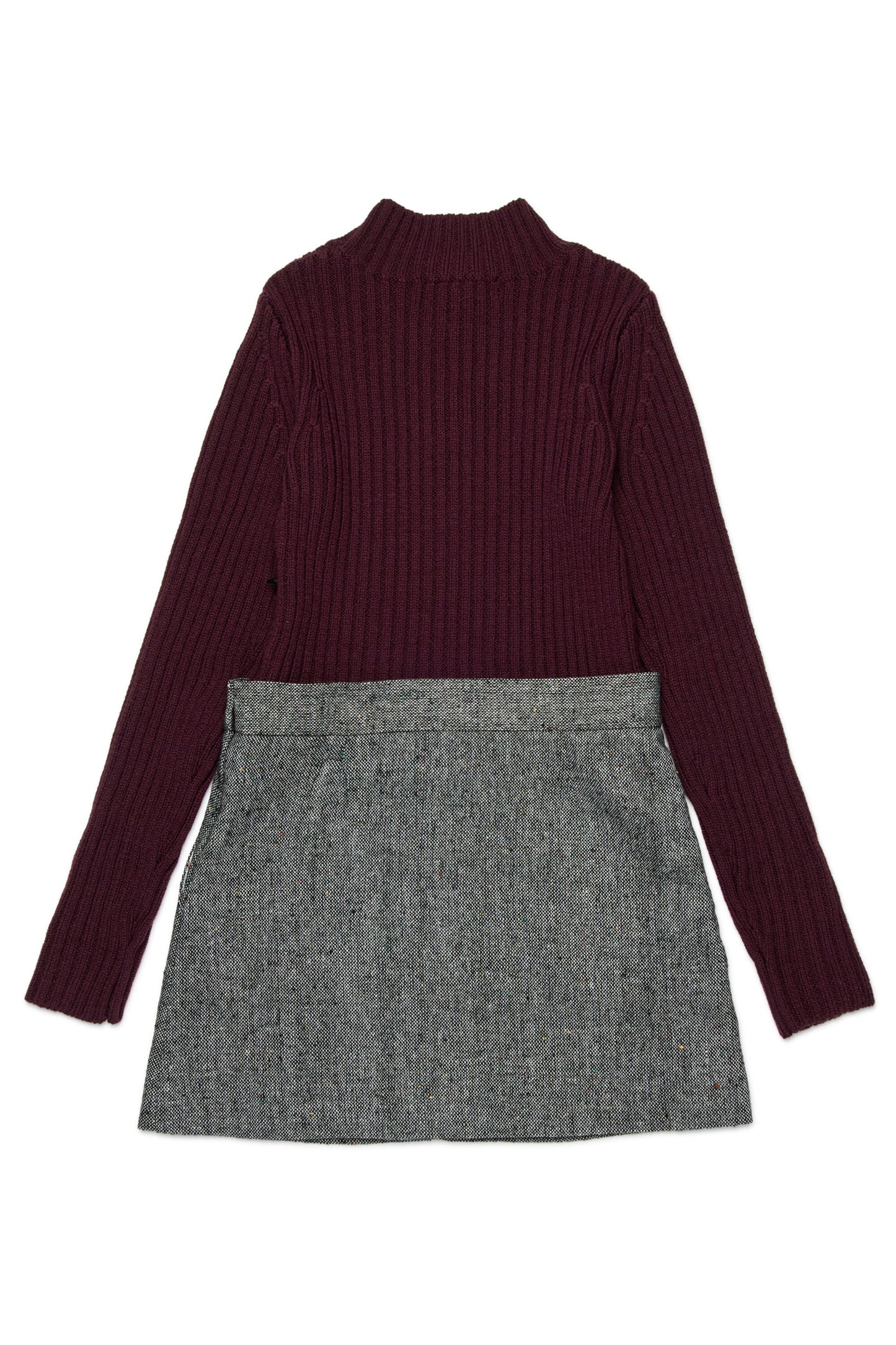MAX&Co. Abito mini in maglia e tweed