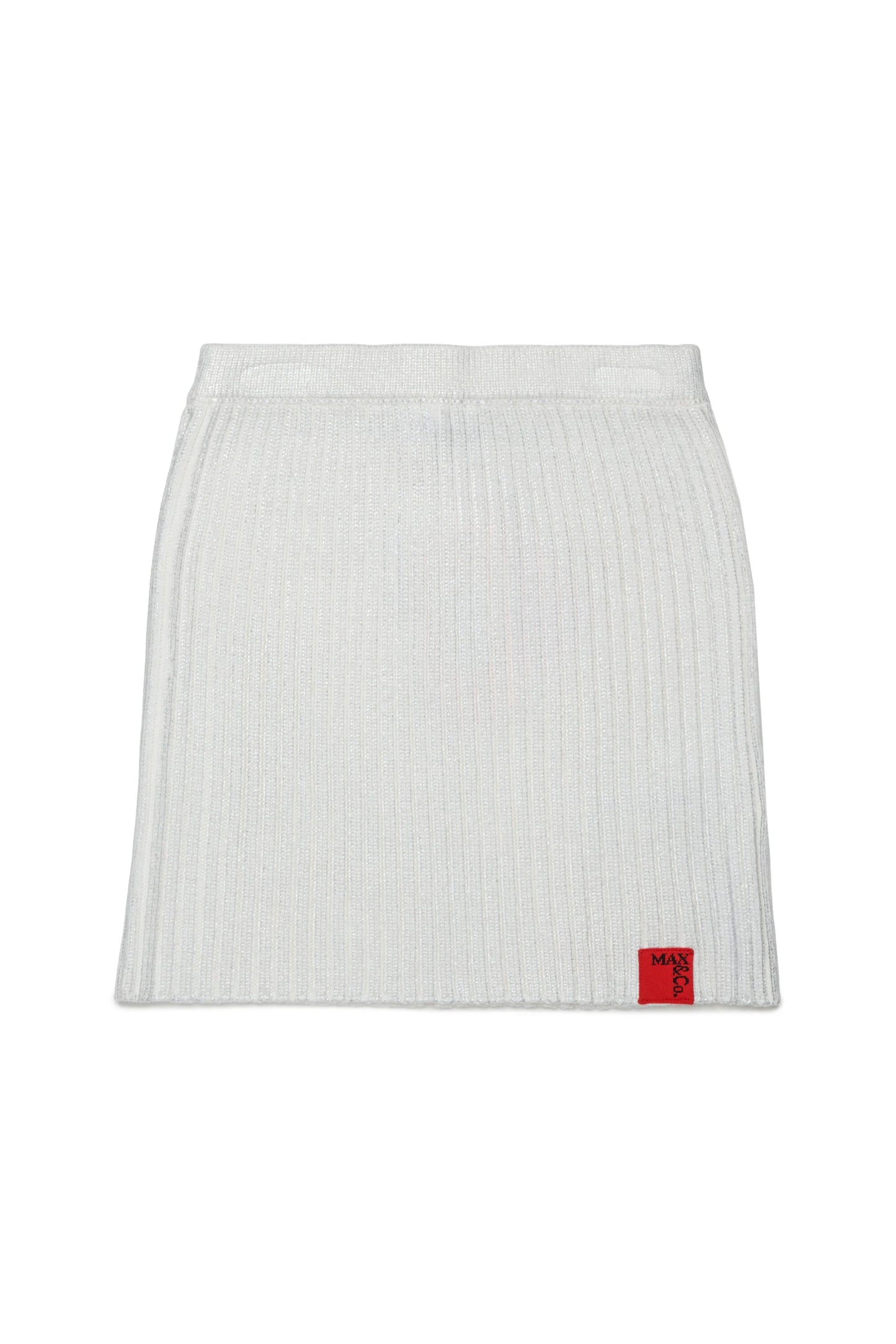 MAX&Co. Gonna corta in maglia a coste mylar