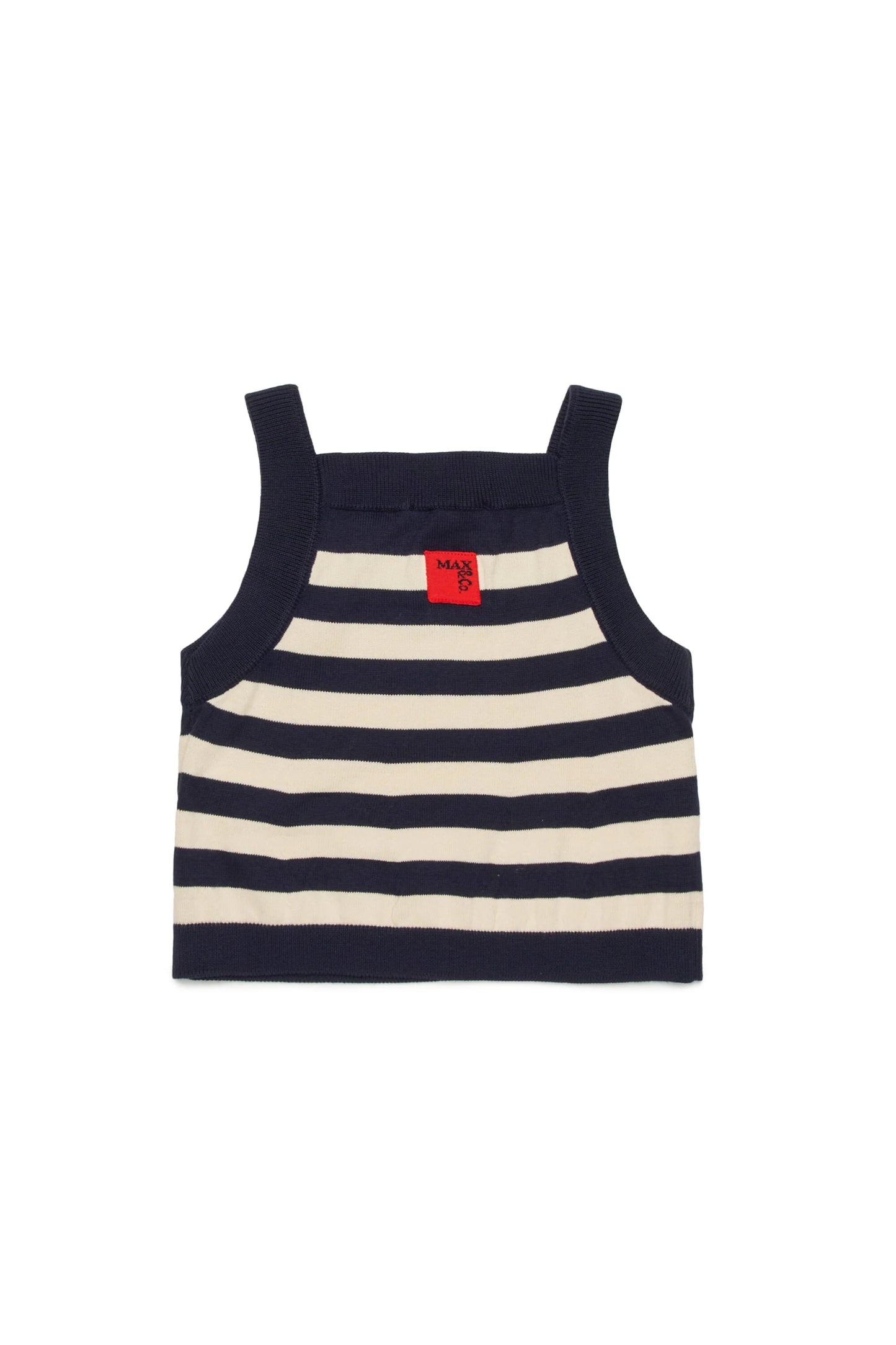 MAX&Co. Top a righe in maglia con logo