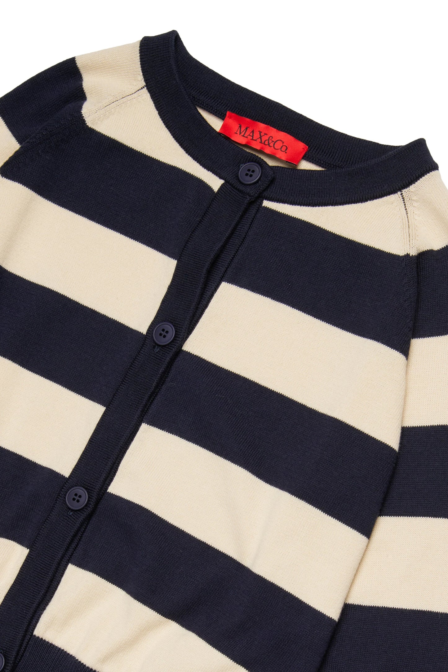 MAX&Co. Cardigan a righe con logo
