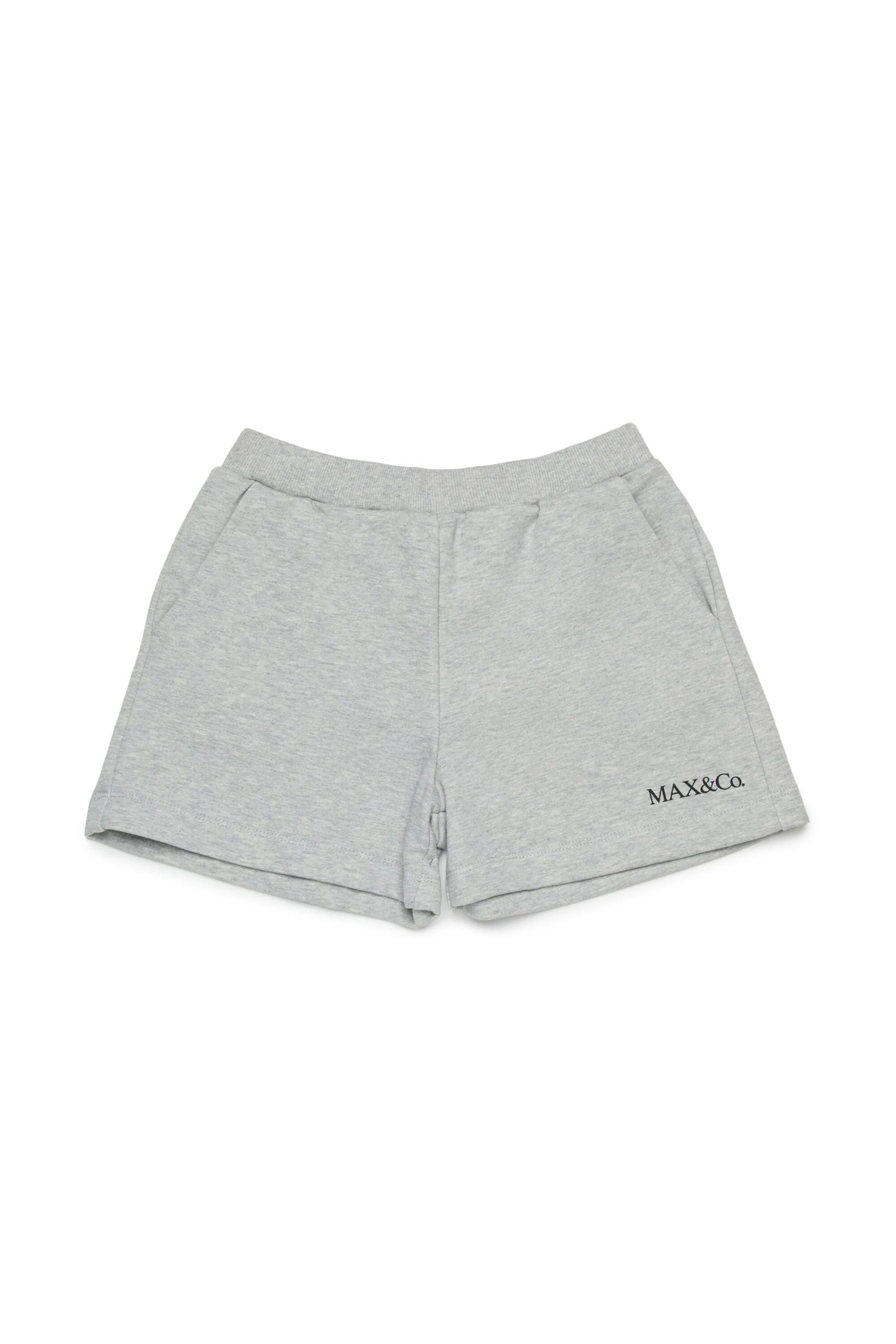 MAX&Co. Shorts in felpa con logo