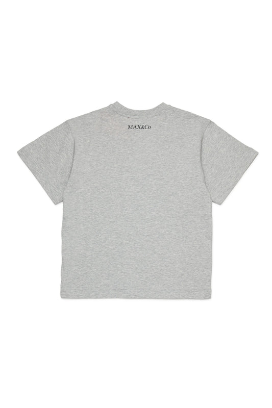 MAX&Co. T-shirt grigia con stampa