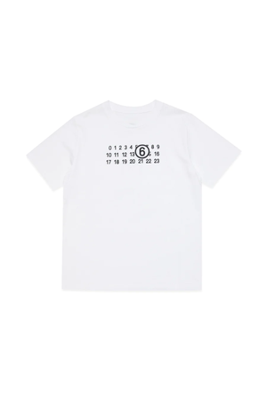 MM6 for Kids t-shirt bianca logo
