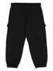 MSGM pantaloni cargo neri in cotone