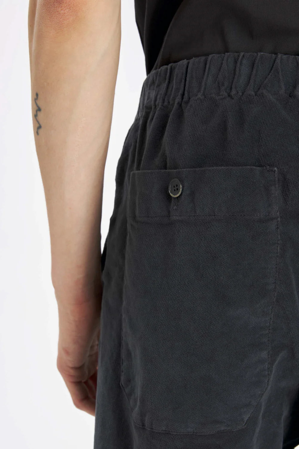 Barena pantalone in velluto antracite