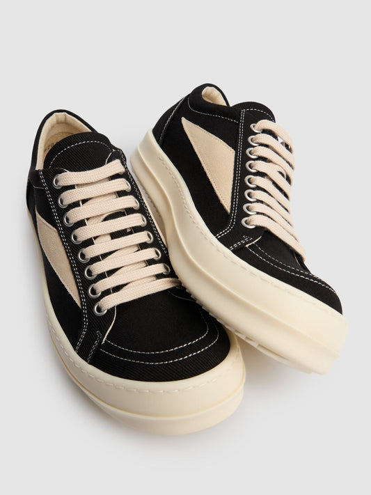 RIck Owens vans pair black canvas DRKSHDW