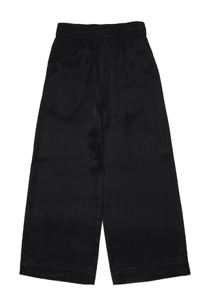 MM6 for Kids pantalone nero in raso