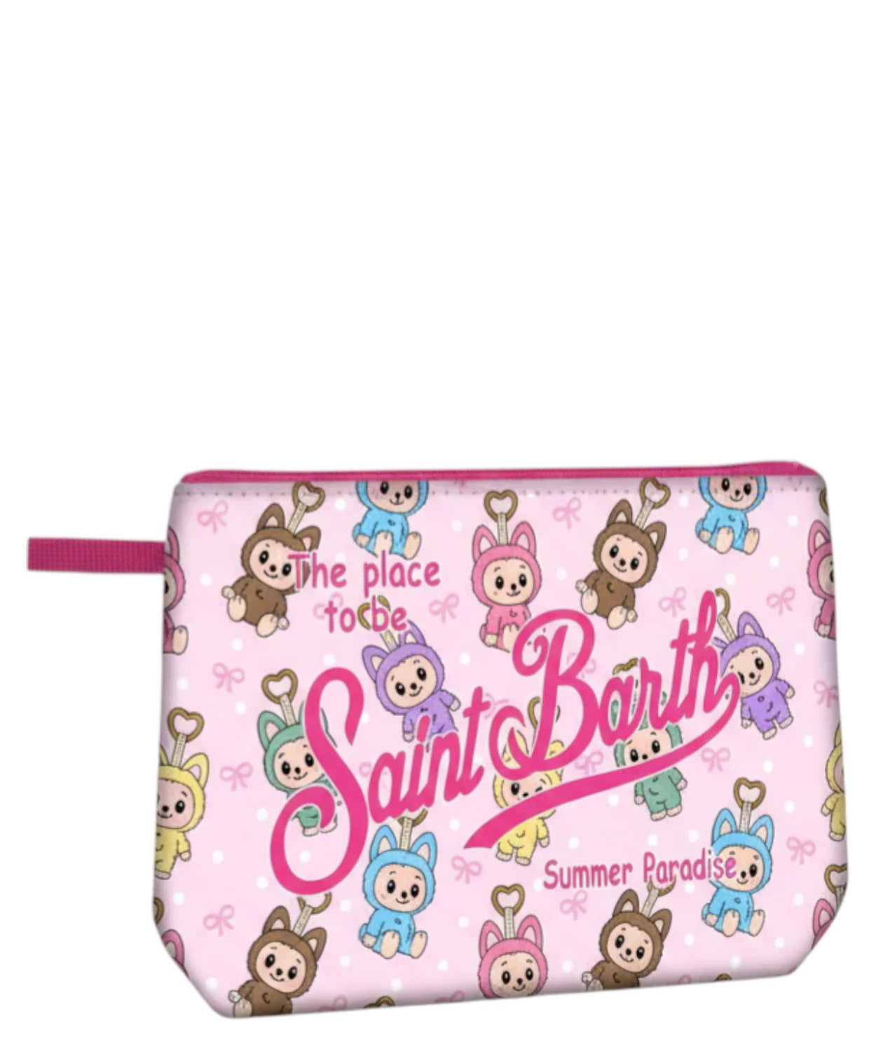 MC2 SAINT BARTH Pochette rosa con logo