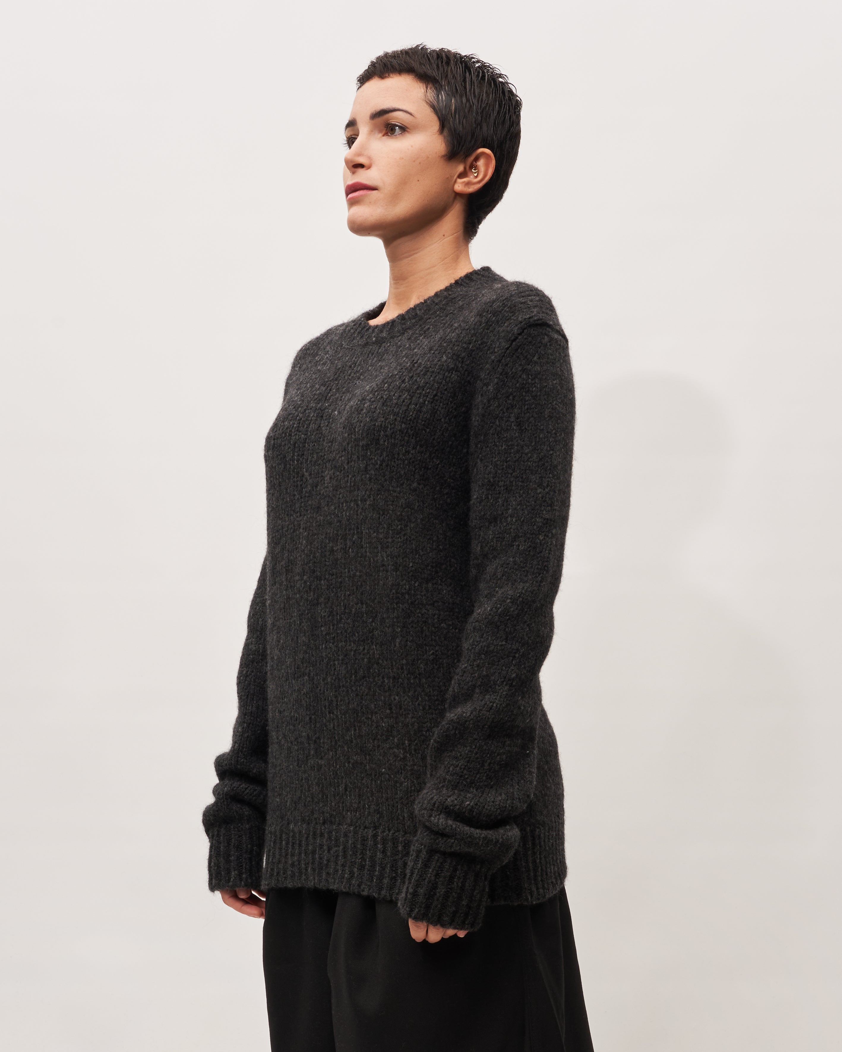 Paolo Ragazzini maglia antracite in alpaca