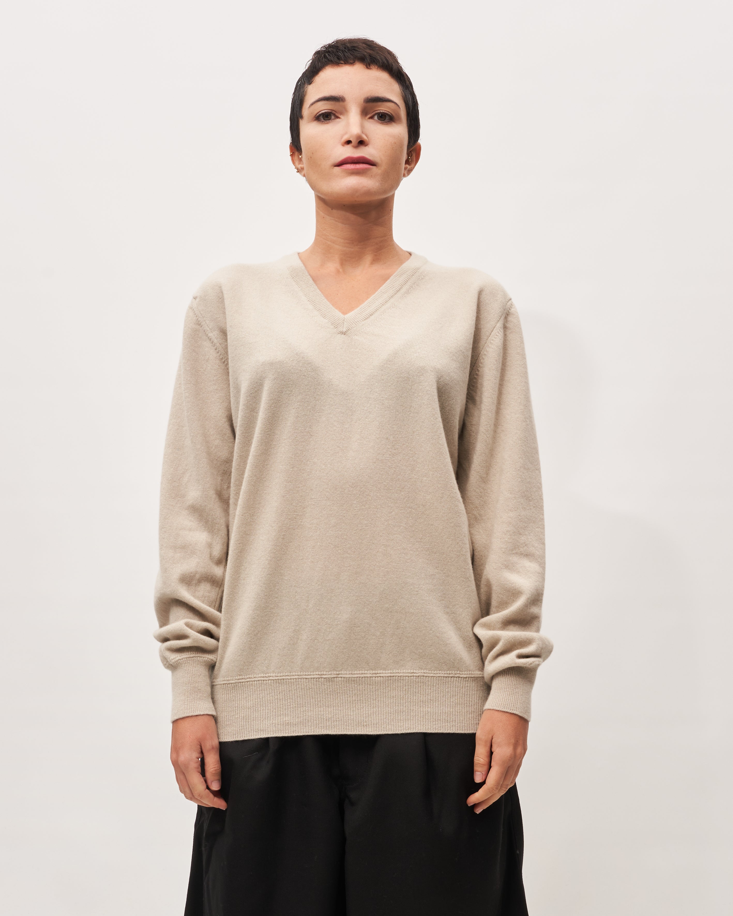 Paolo Ragazzini maglia latte V neck
