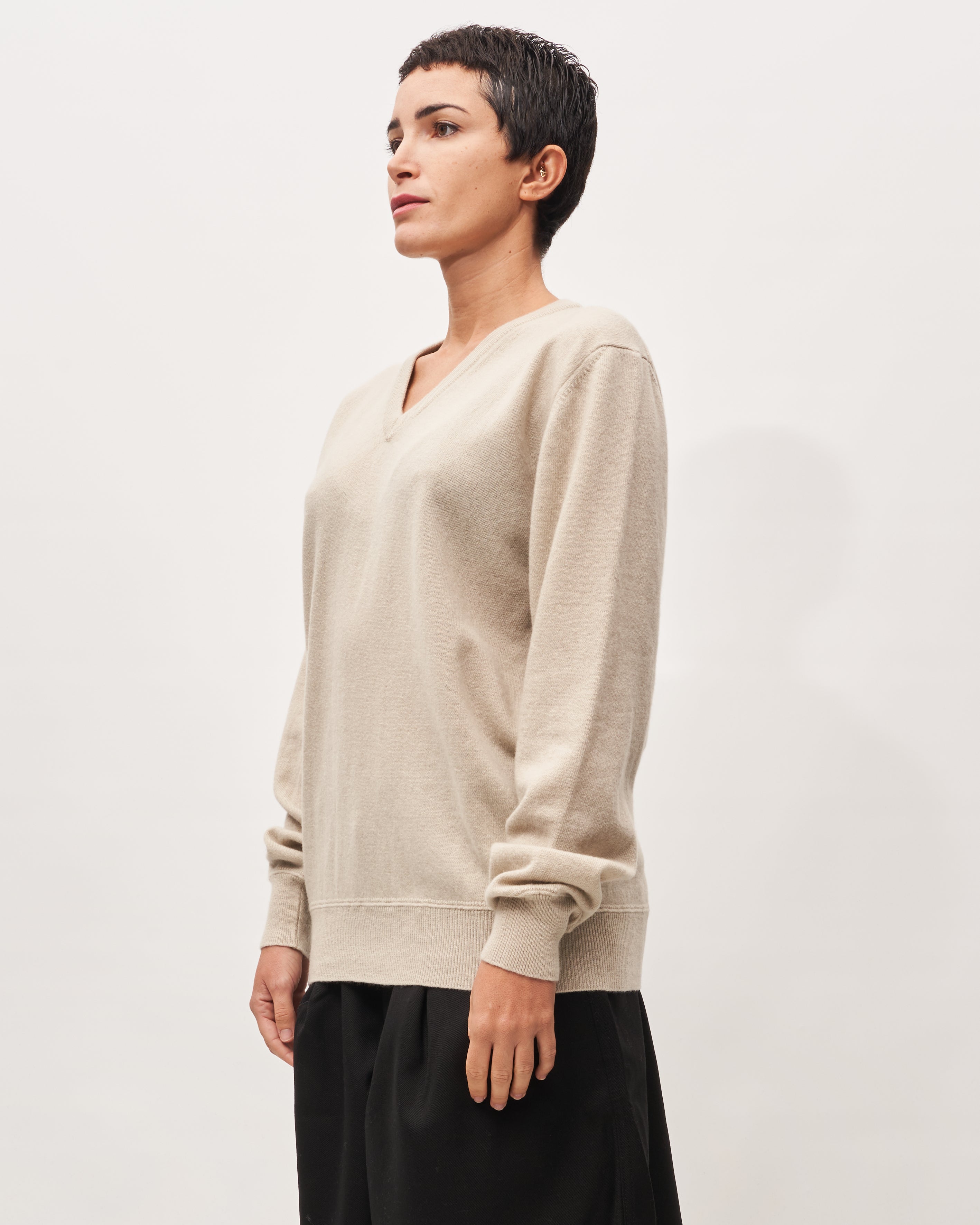 Paolo Ragazzini maglia latte V neck