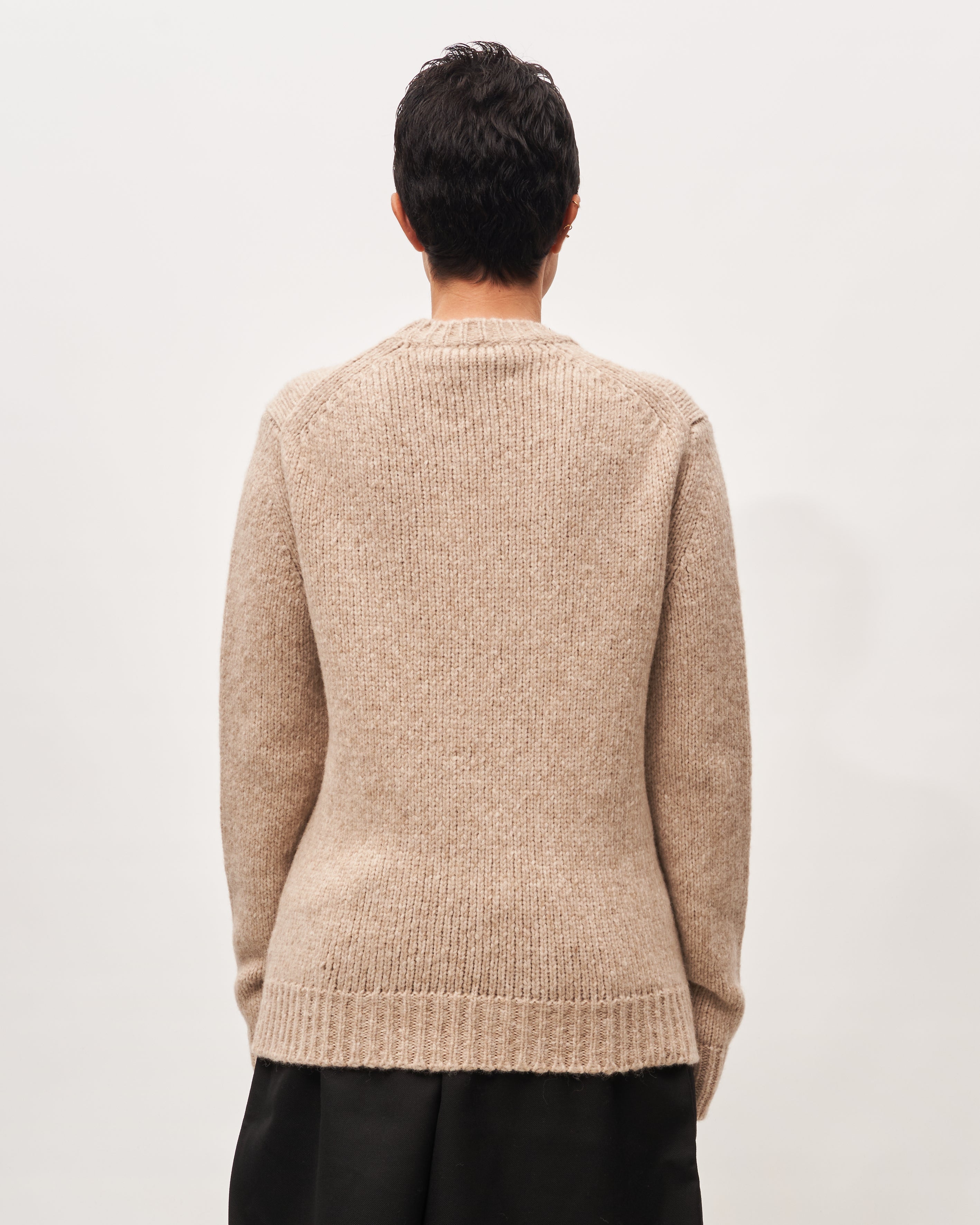 Paolo Ragazzini maglia beige in alpaca