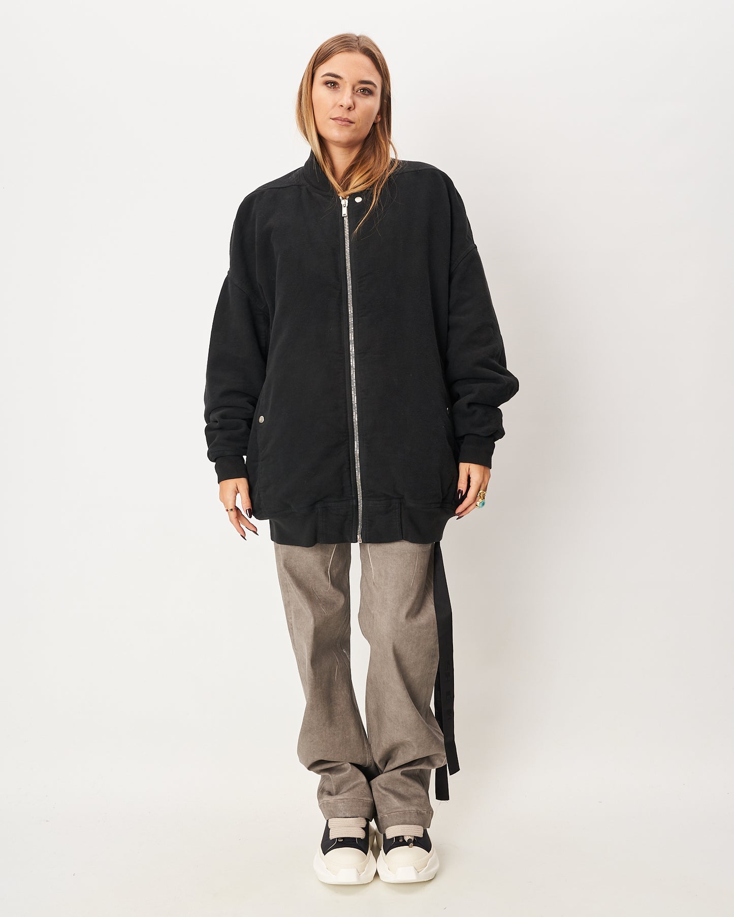 Rick Owens MaxiBomber donna Nero