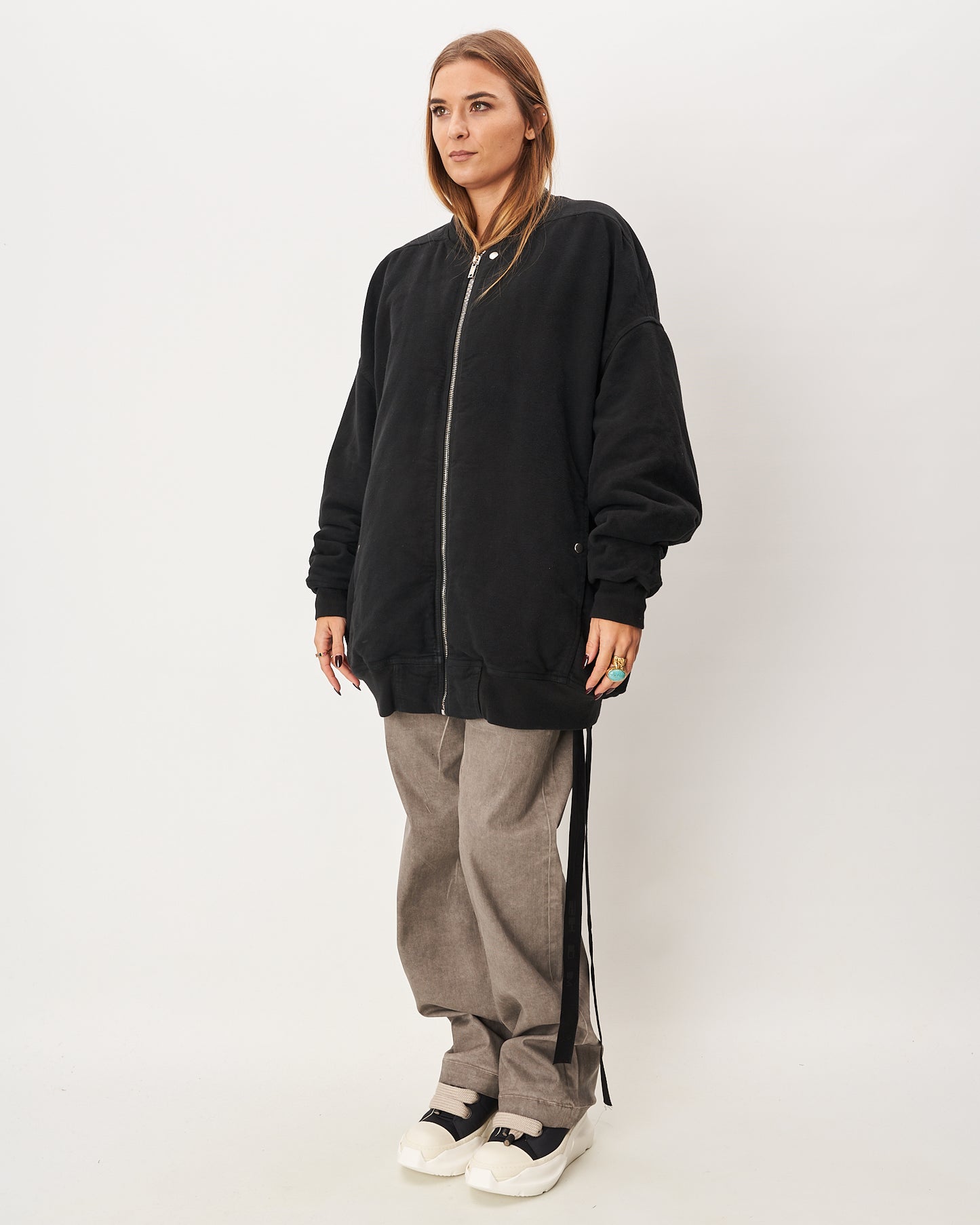 Rick Owens MaxiBomber donna Nero