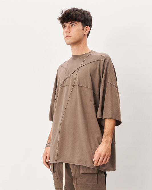 Rick Owens t-shirt over dark dust ricamo stella