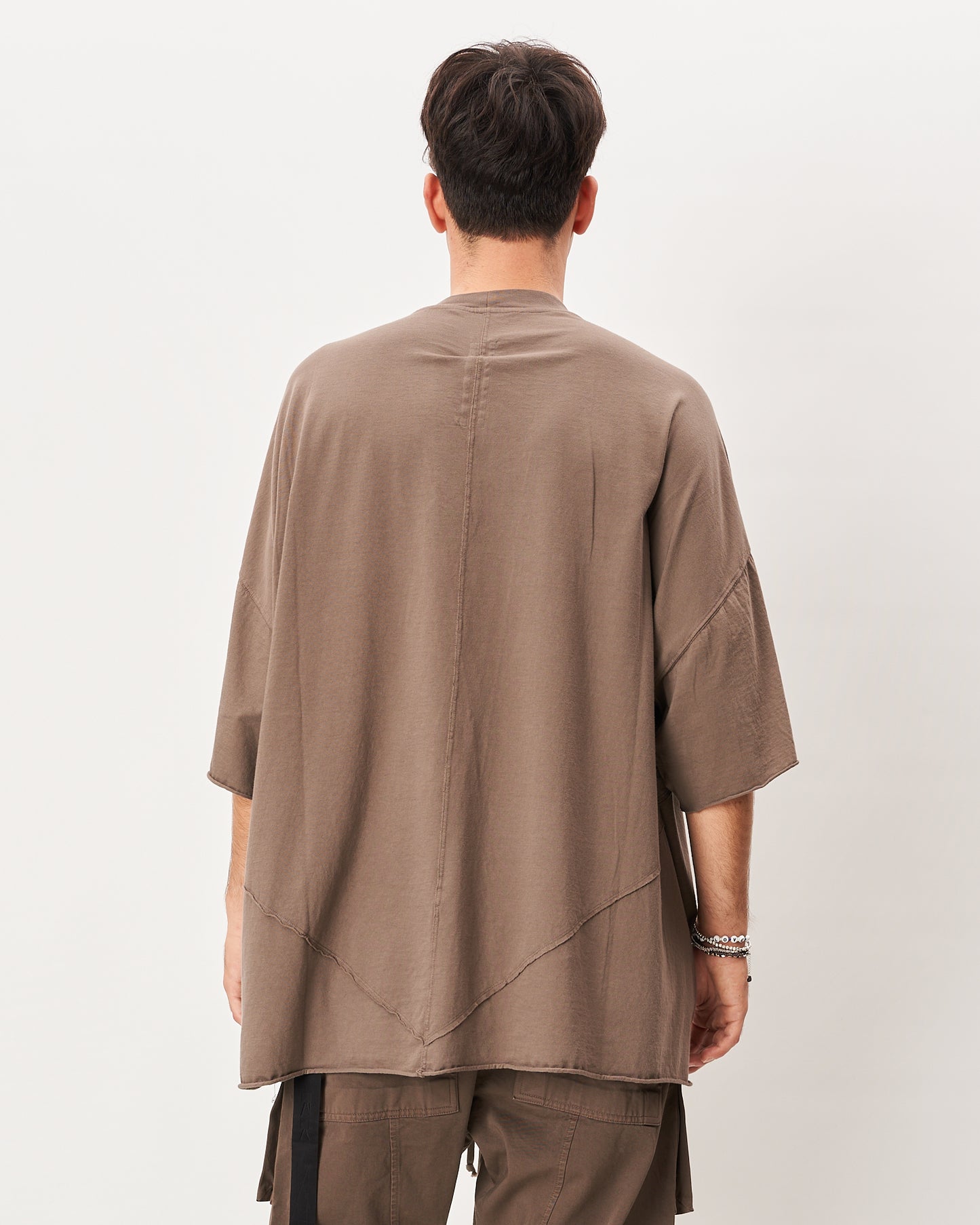 Rick Owens t-shirt over dark dust ricamo stella