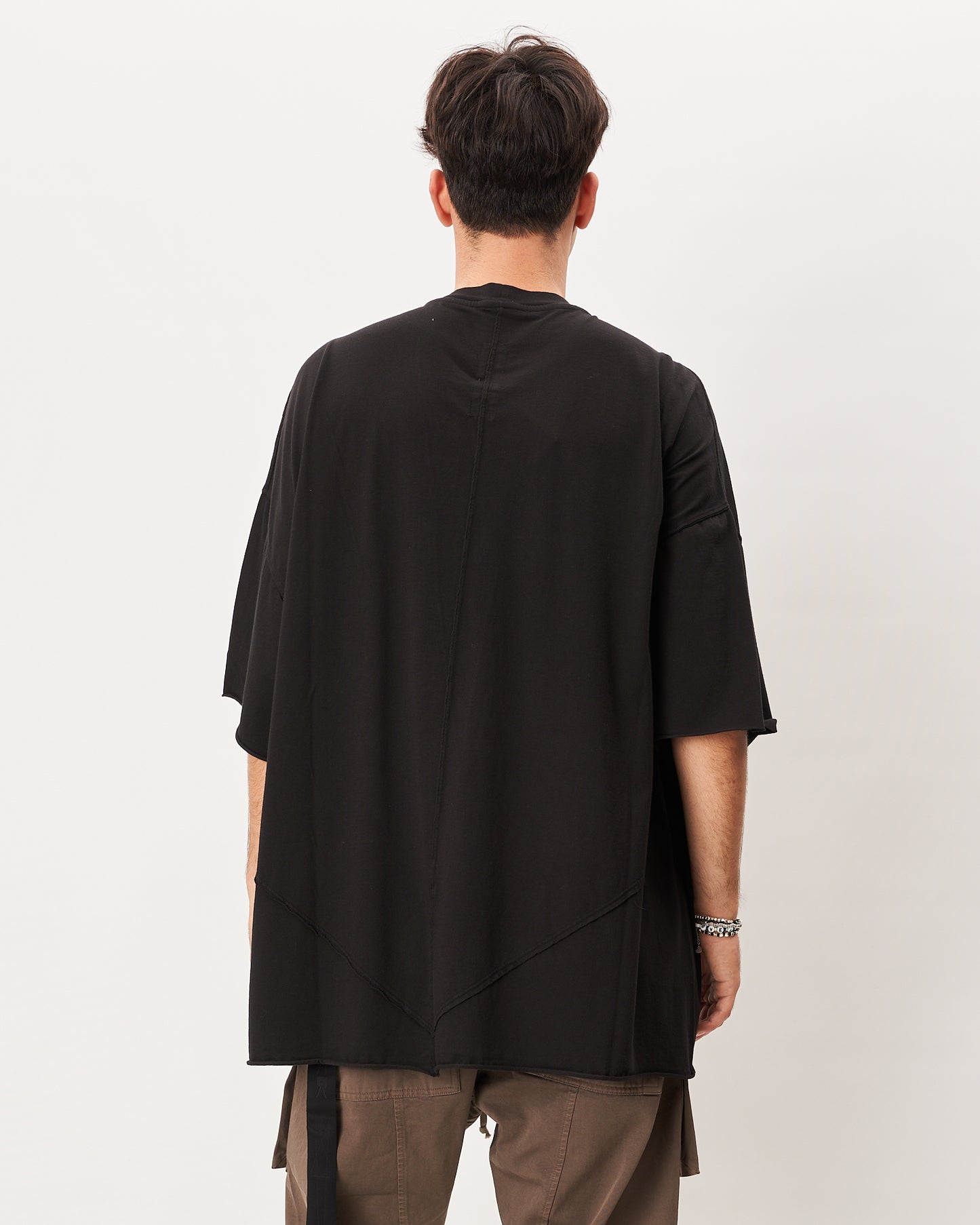 Rick Owens t-shirt over nera ricamo stella