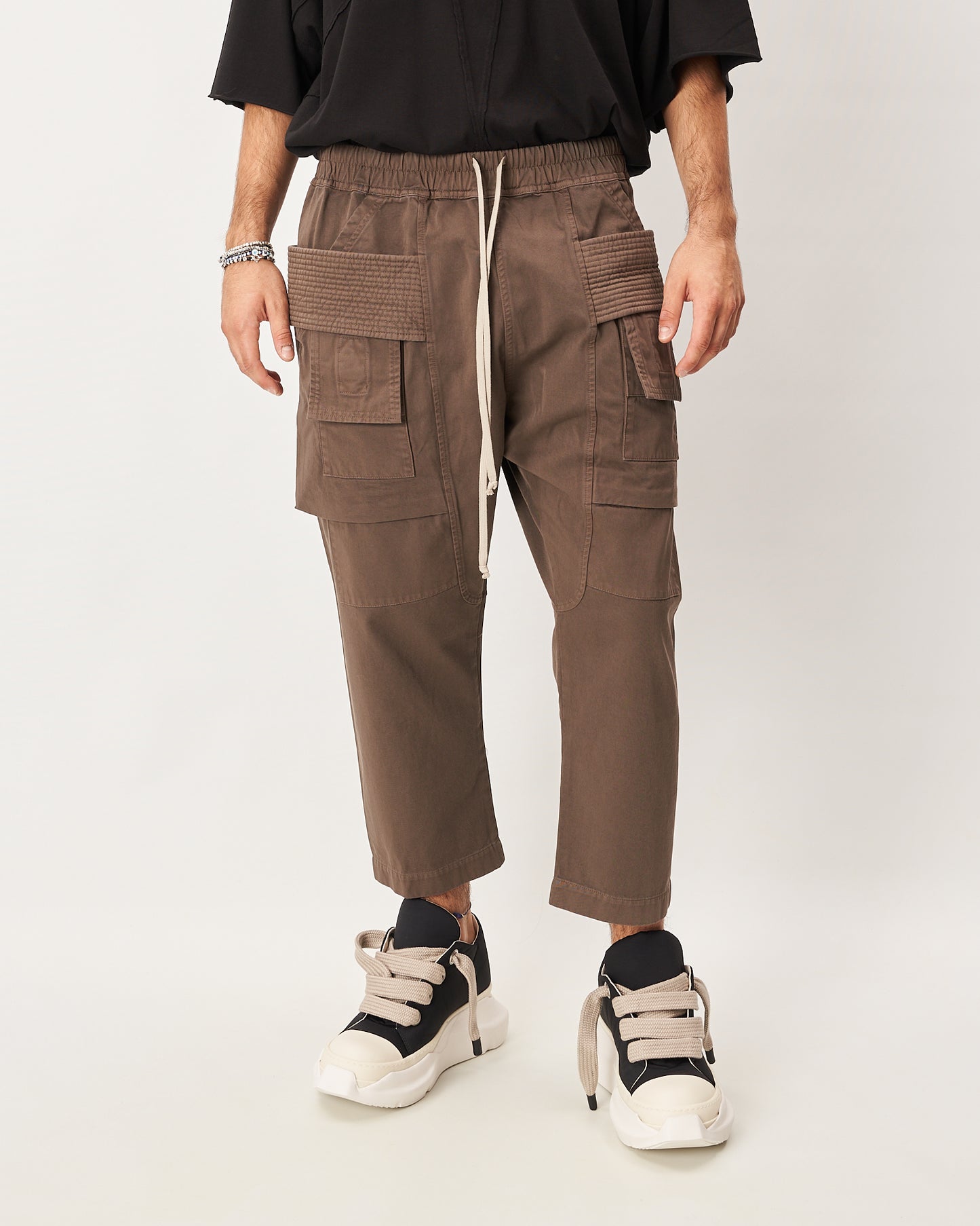 Rick Owens ninja pant cropped dark dust